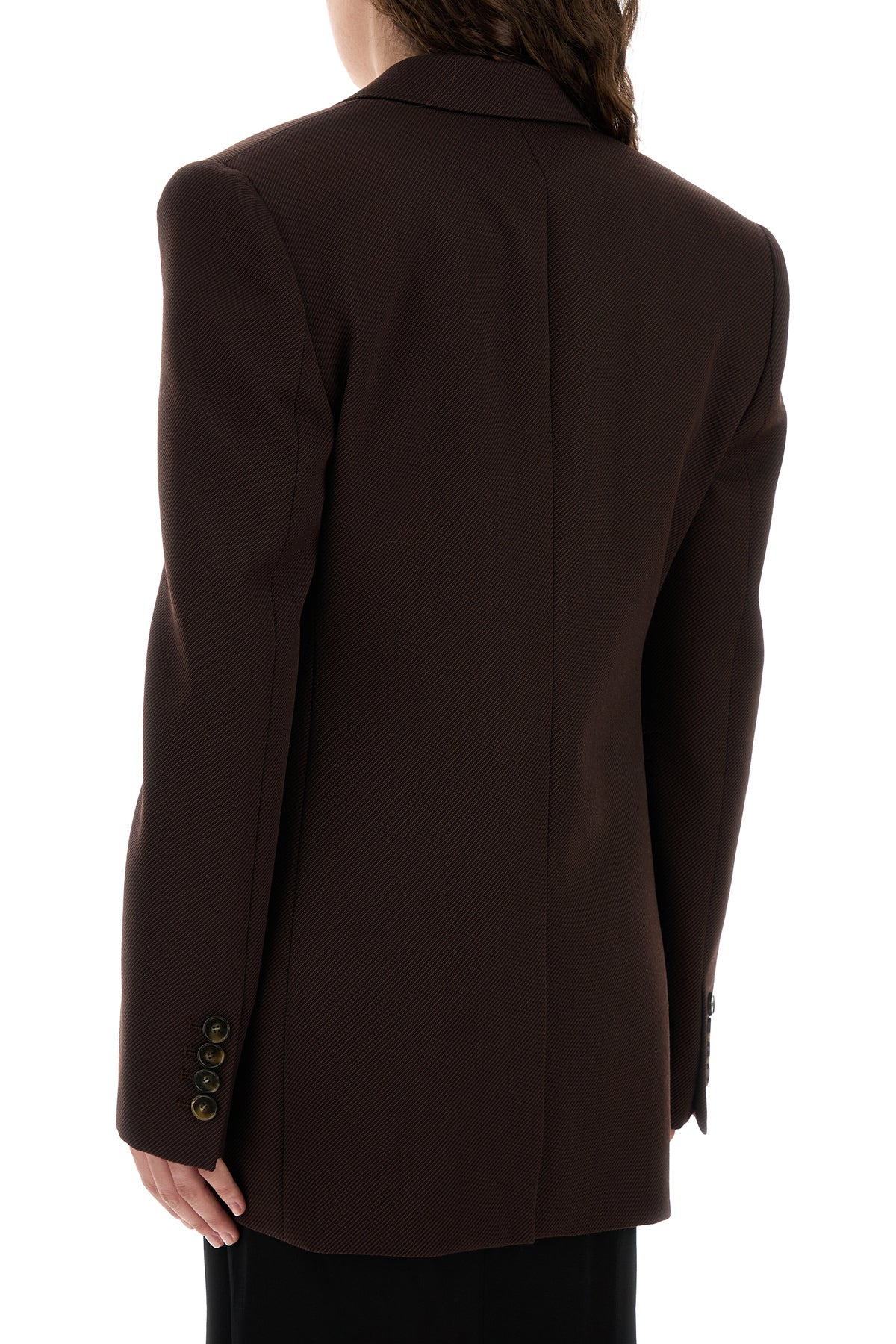 Brown wool blazer - 4