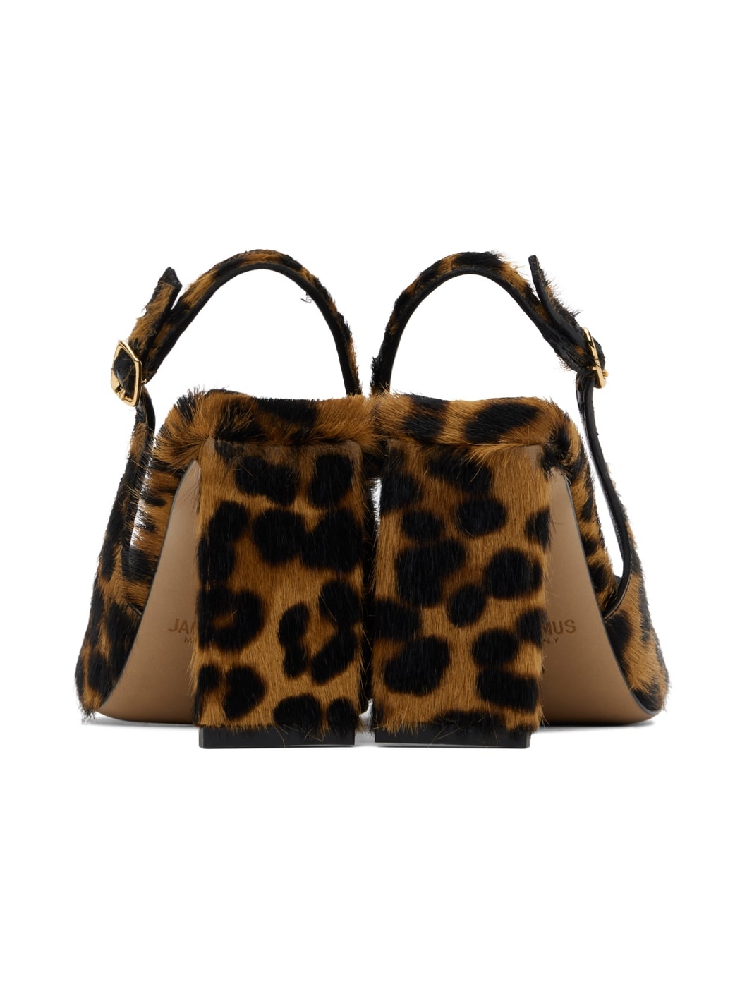 Brown & Black Les Sculptures 'Les slingbacks Duelo hautes' Heels - 2