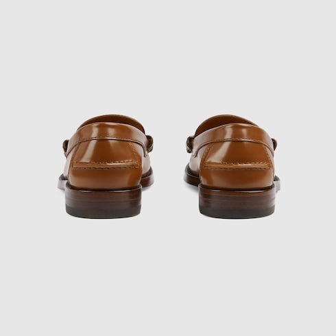 Gucci Interlocking G Leather Loafers - 3