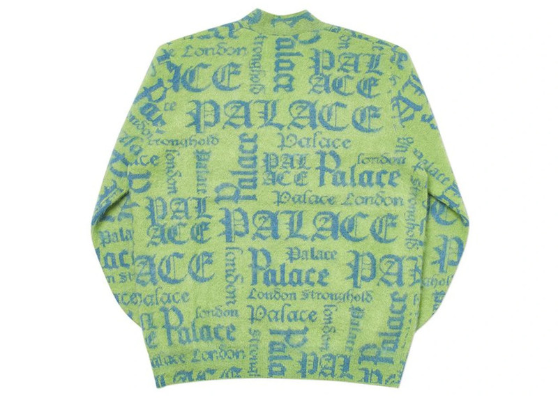 PALACE Palace Ye Olde Pringle Knit Green/Blue outlook