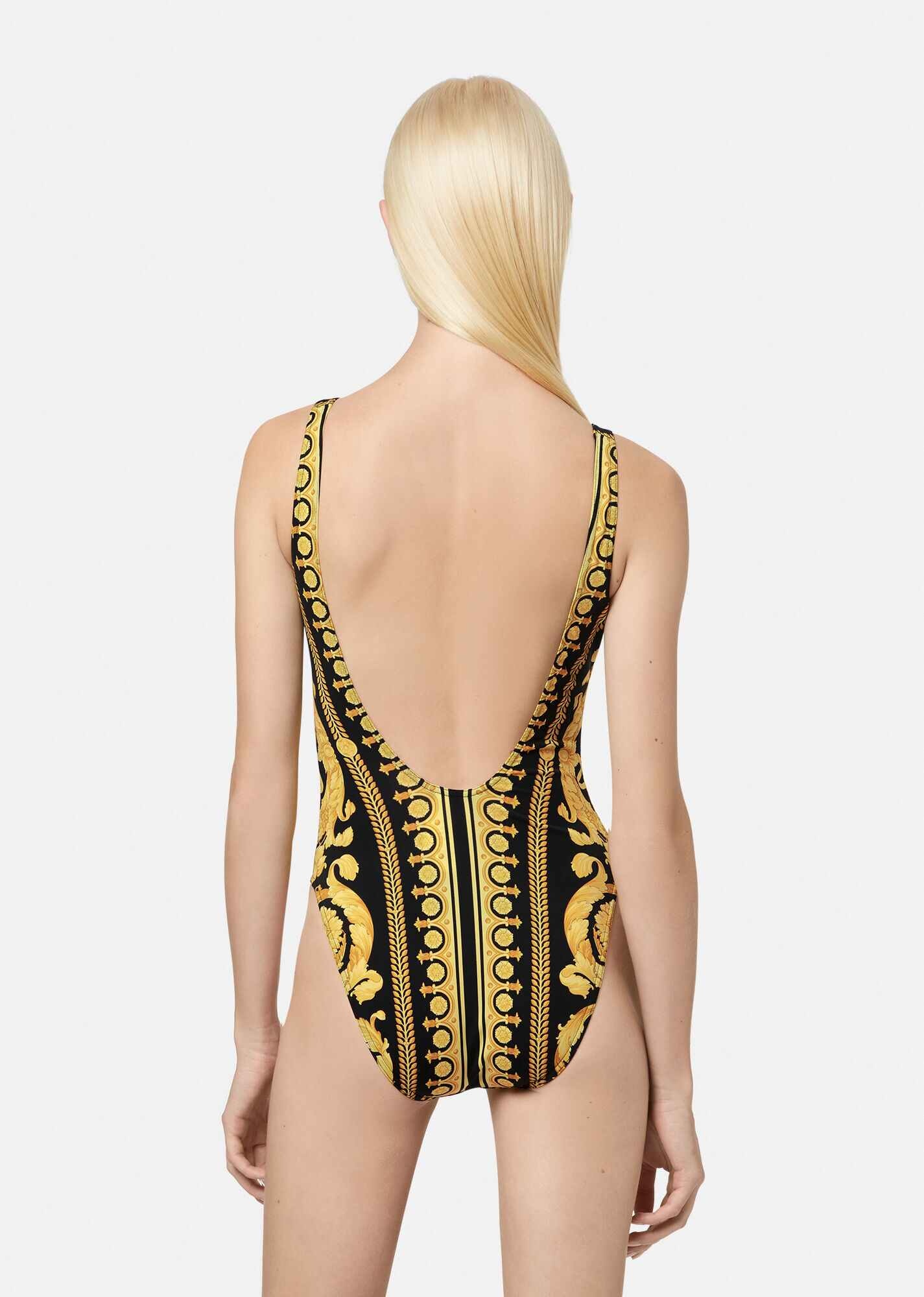 Barocco Print One-Piece Swimsuit - 3