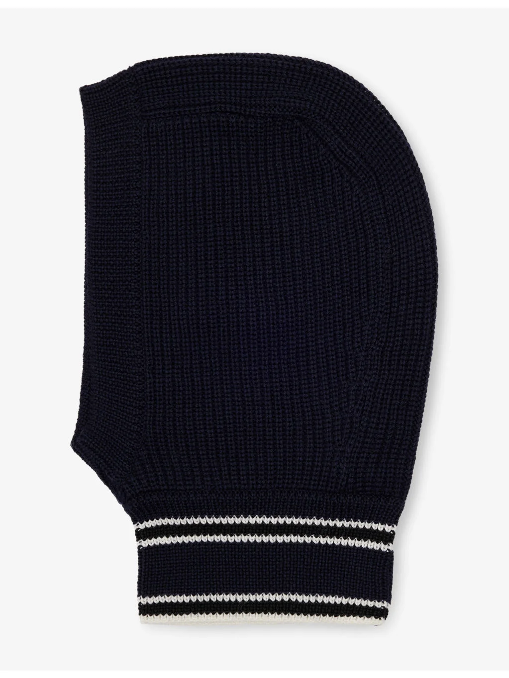 Ribbed Striped Wool Baclava - 1