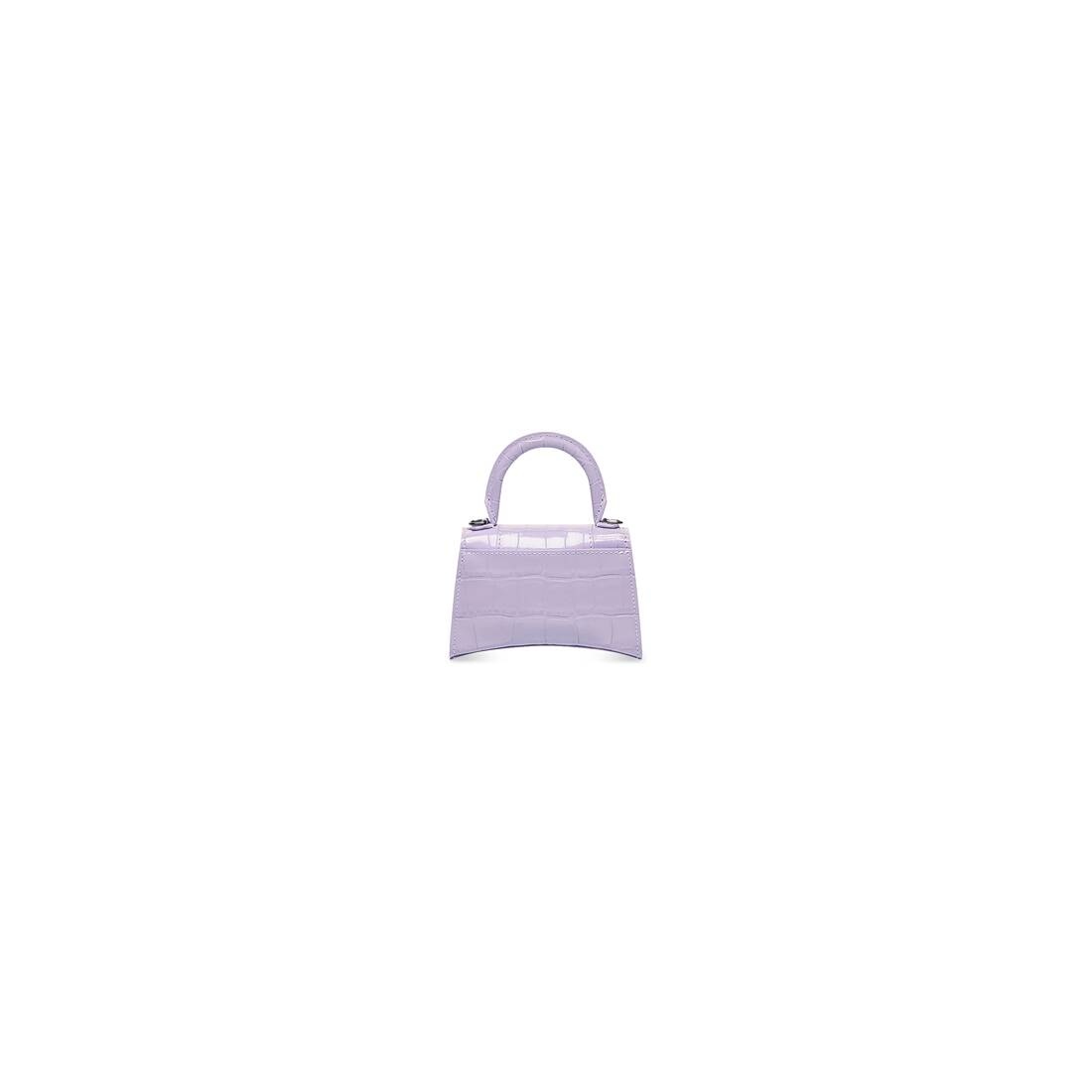 hourglass mini handbag with chain crocodile embossed - 4