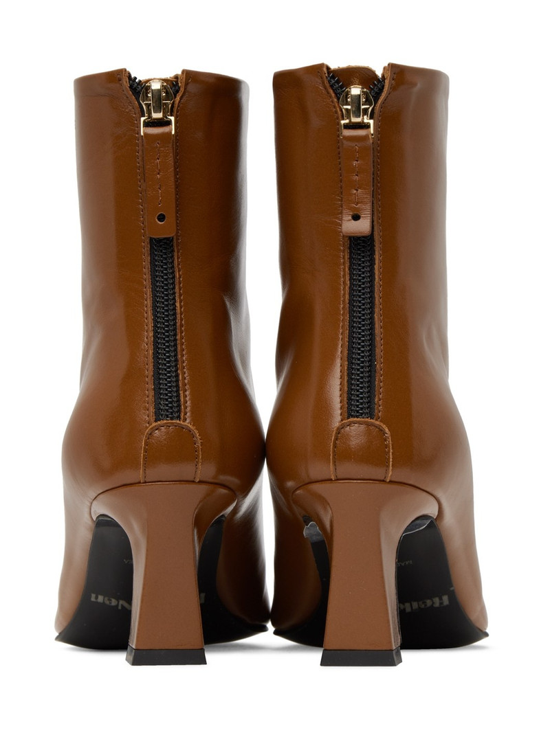 Brown Slim Lined Ankle Boots 3