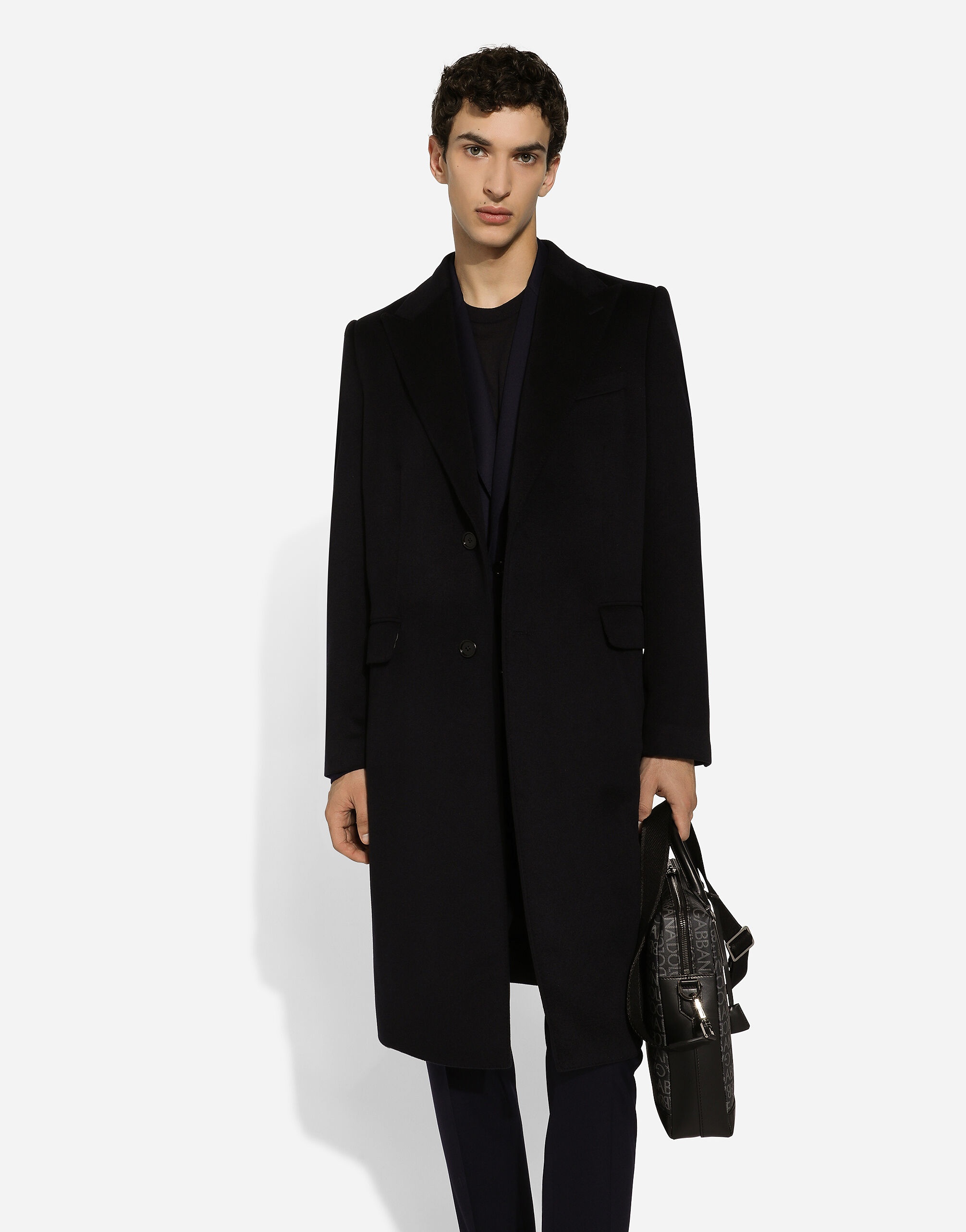 Single-breasted cashmere coat - 4