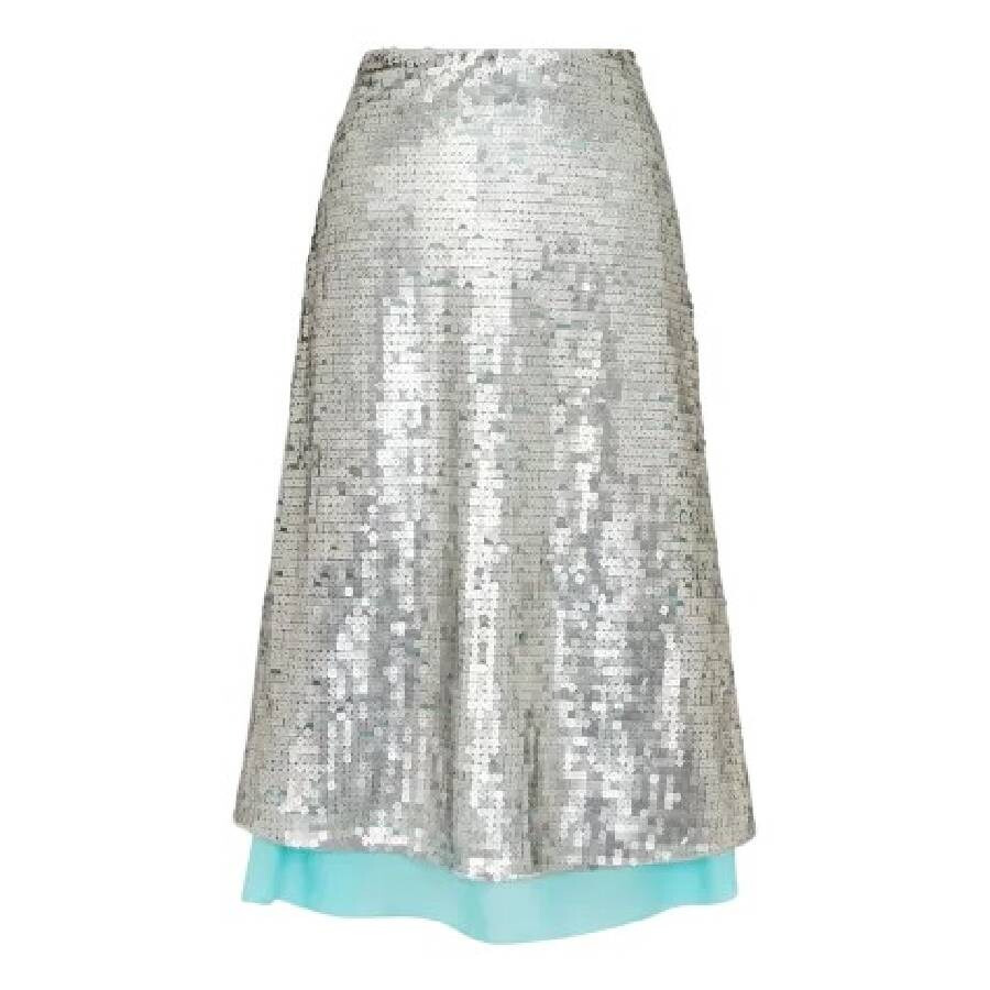 Fendi High Waist Sequins Skirt - 5