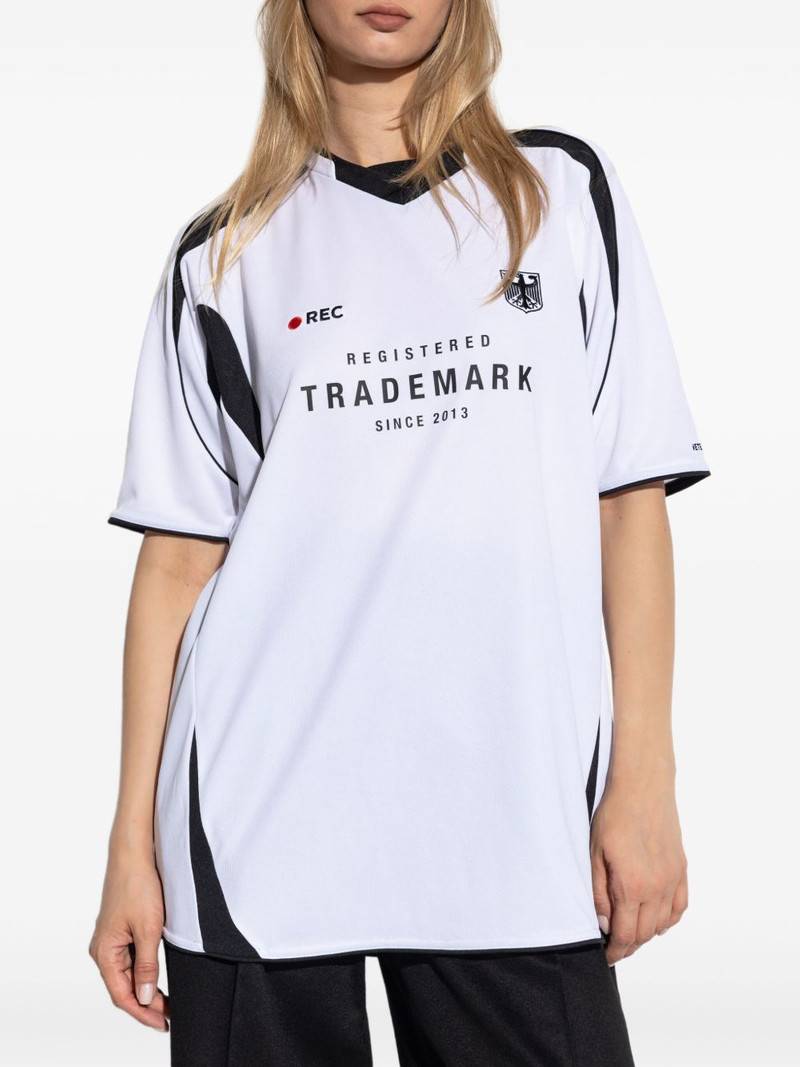 VETEMENTS panelled graphic-print T-shirt outlook
