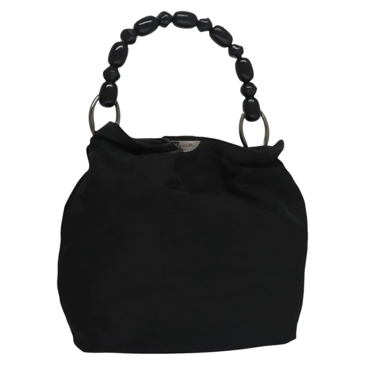 DIOR Maris Pearl Hand Bag Nylon Black - 1