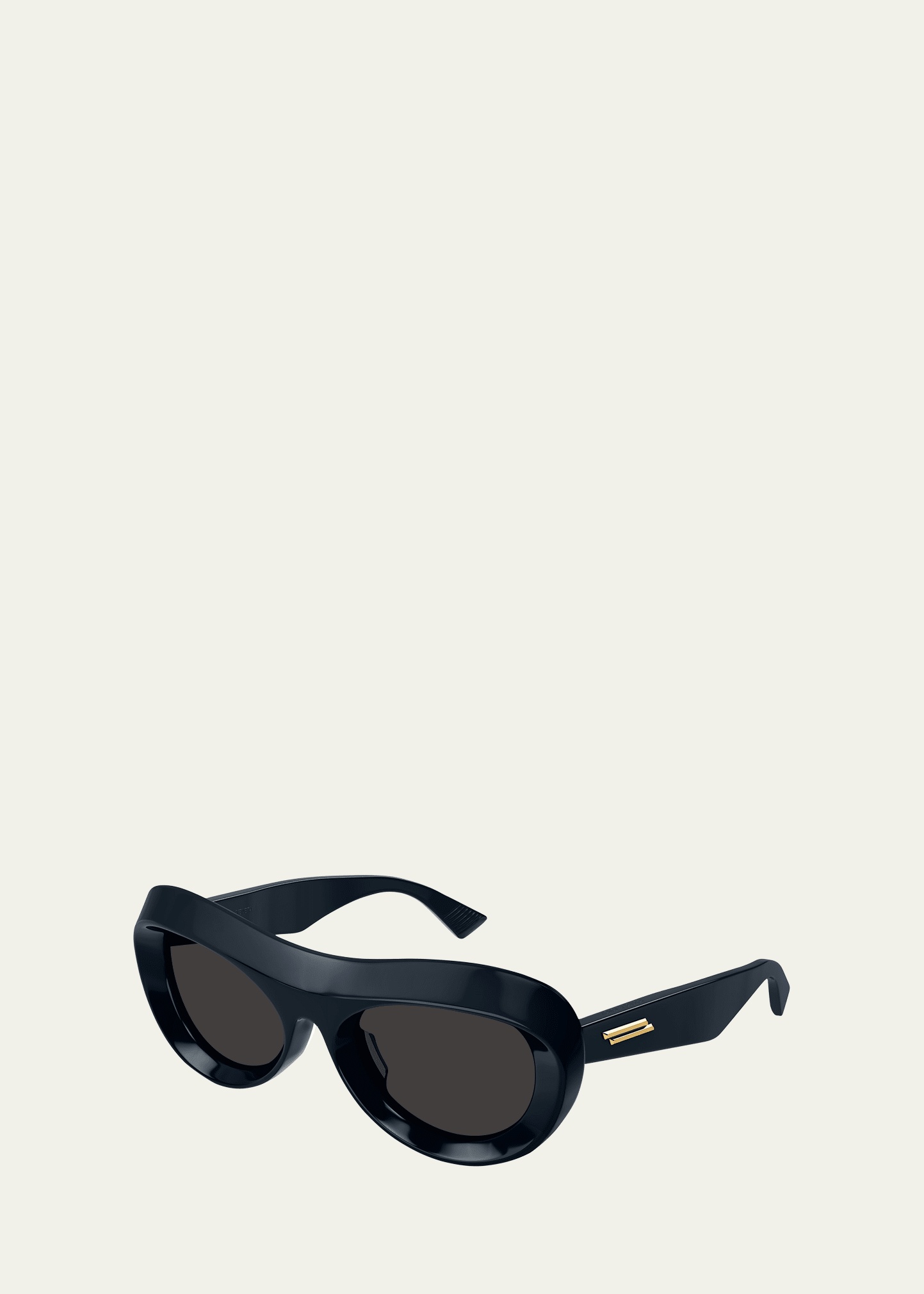 Beveled Acetate Oval Sunglasses - 2