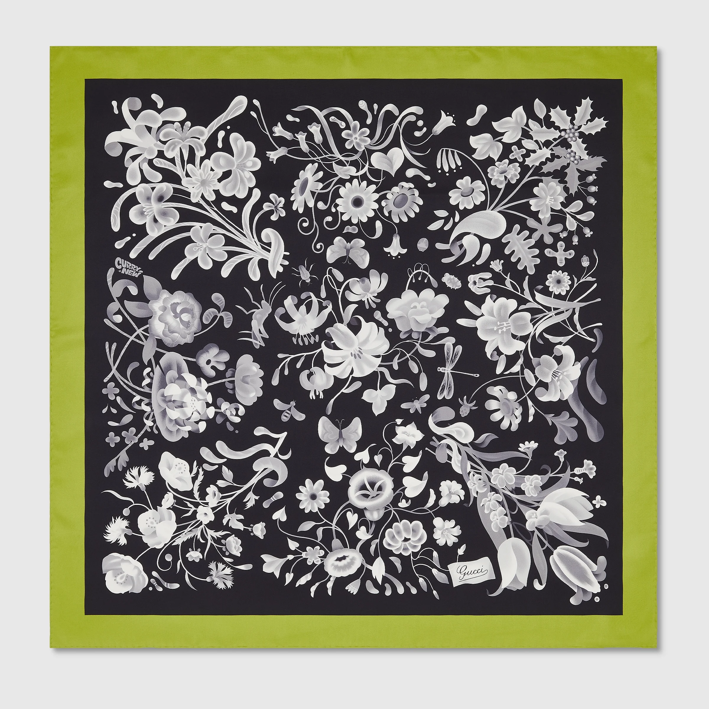 90 x 90 project printed silk carré - 1