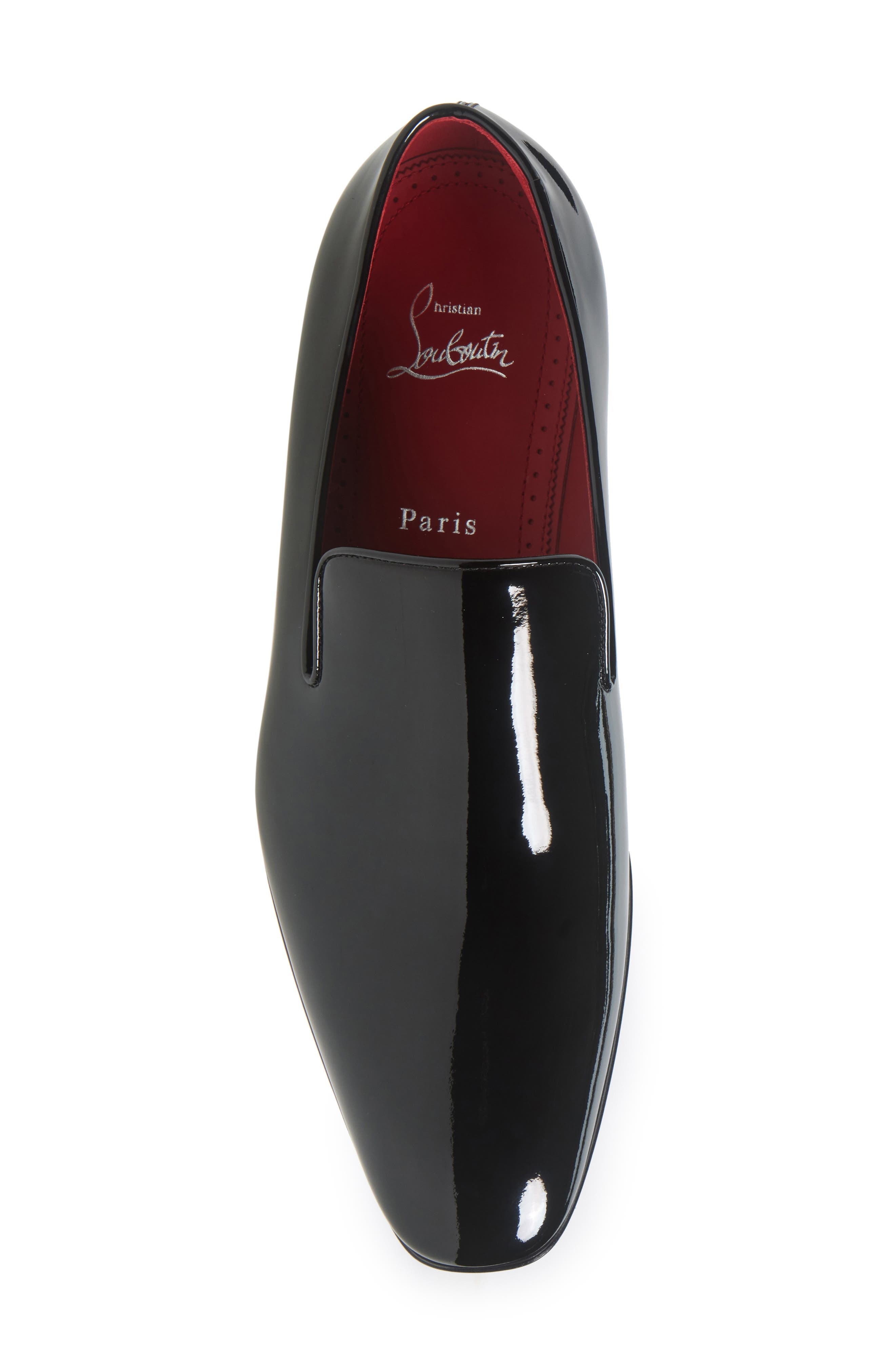 Christian Louboutin Dandy Atlas Venetian Loafer in J323-Black/Lin Loubi at Nordstrom - 5