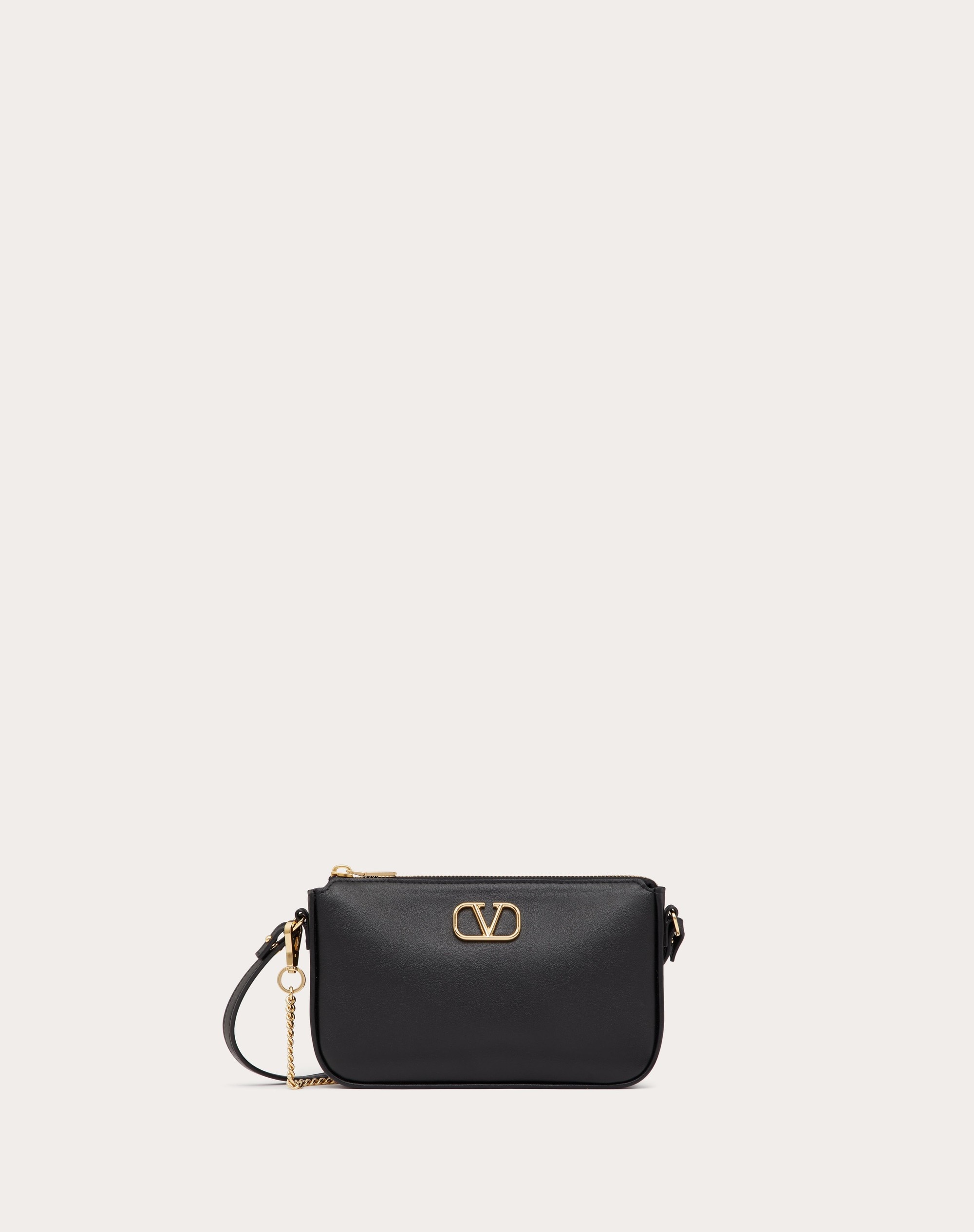 MINI VLOGO SIGNATURE CALFSKIN CROSSBODY BAG - 1