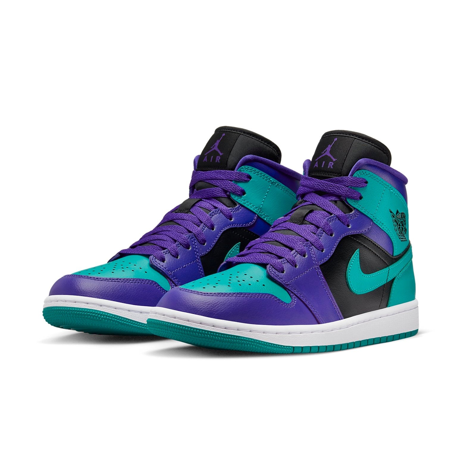 (WMNS) Air Jordan 1 Mid 'Black Grape' BQ6472-502 - 3