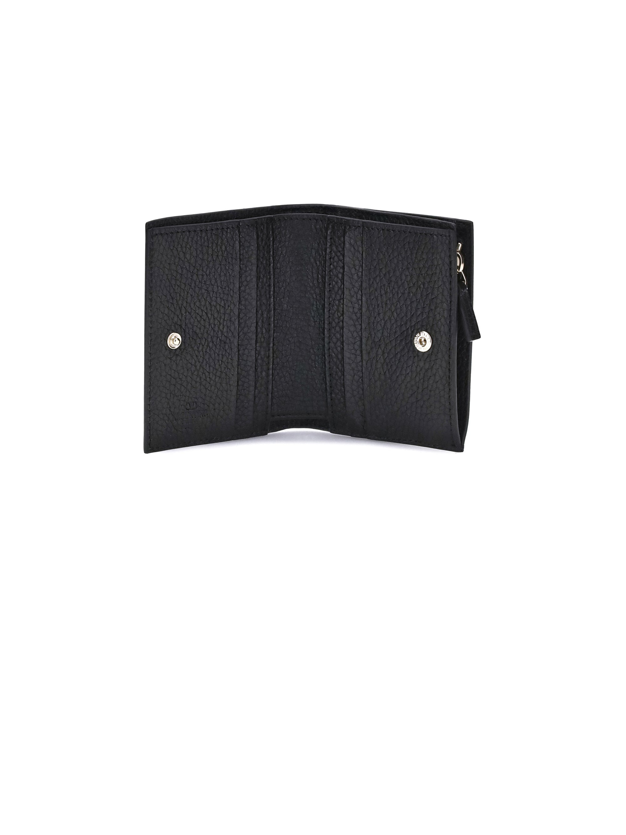 Valentino Garavani Women Flap French Wallet | Rockstud | Vitello - 3