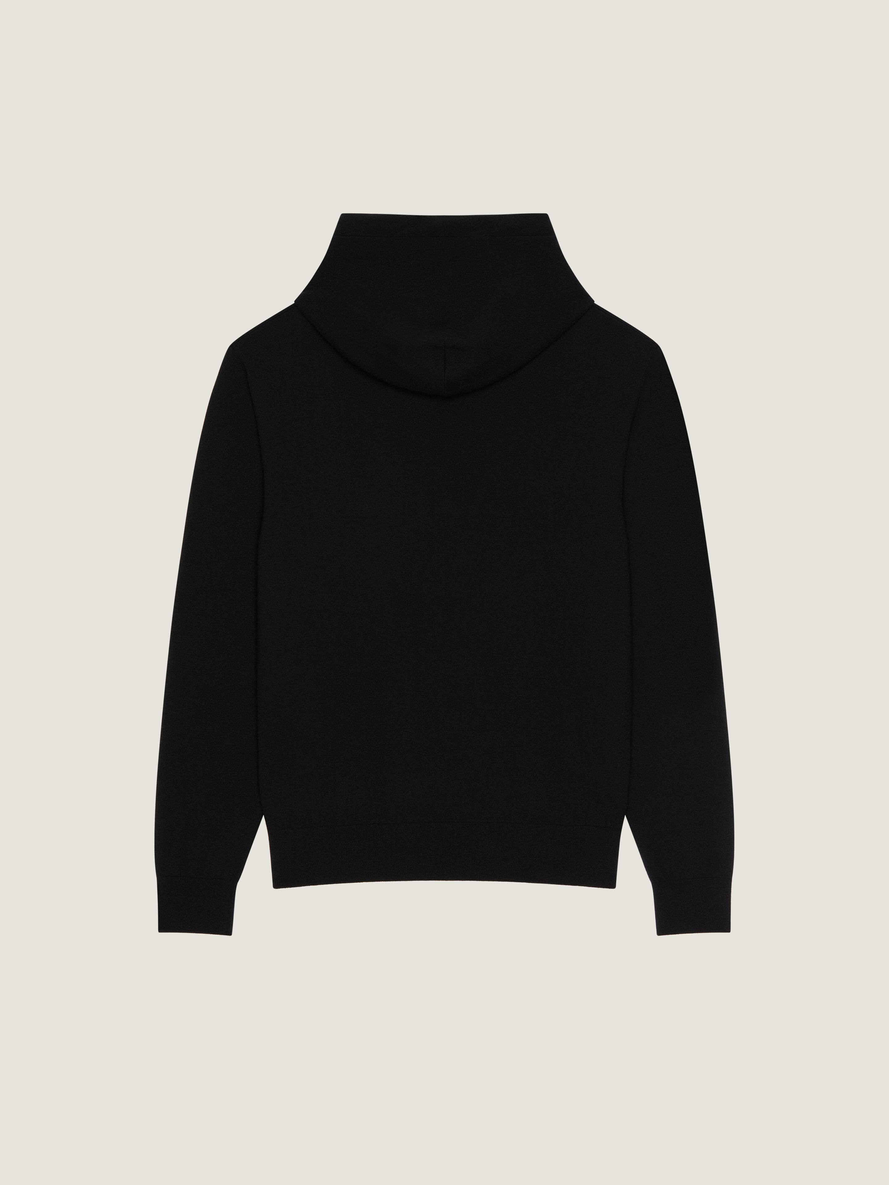 HOODIE IN WOOL AND CASHMERE EMBROIDERED GIVENCHY PARIS - 2