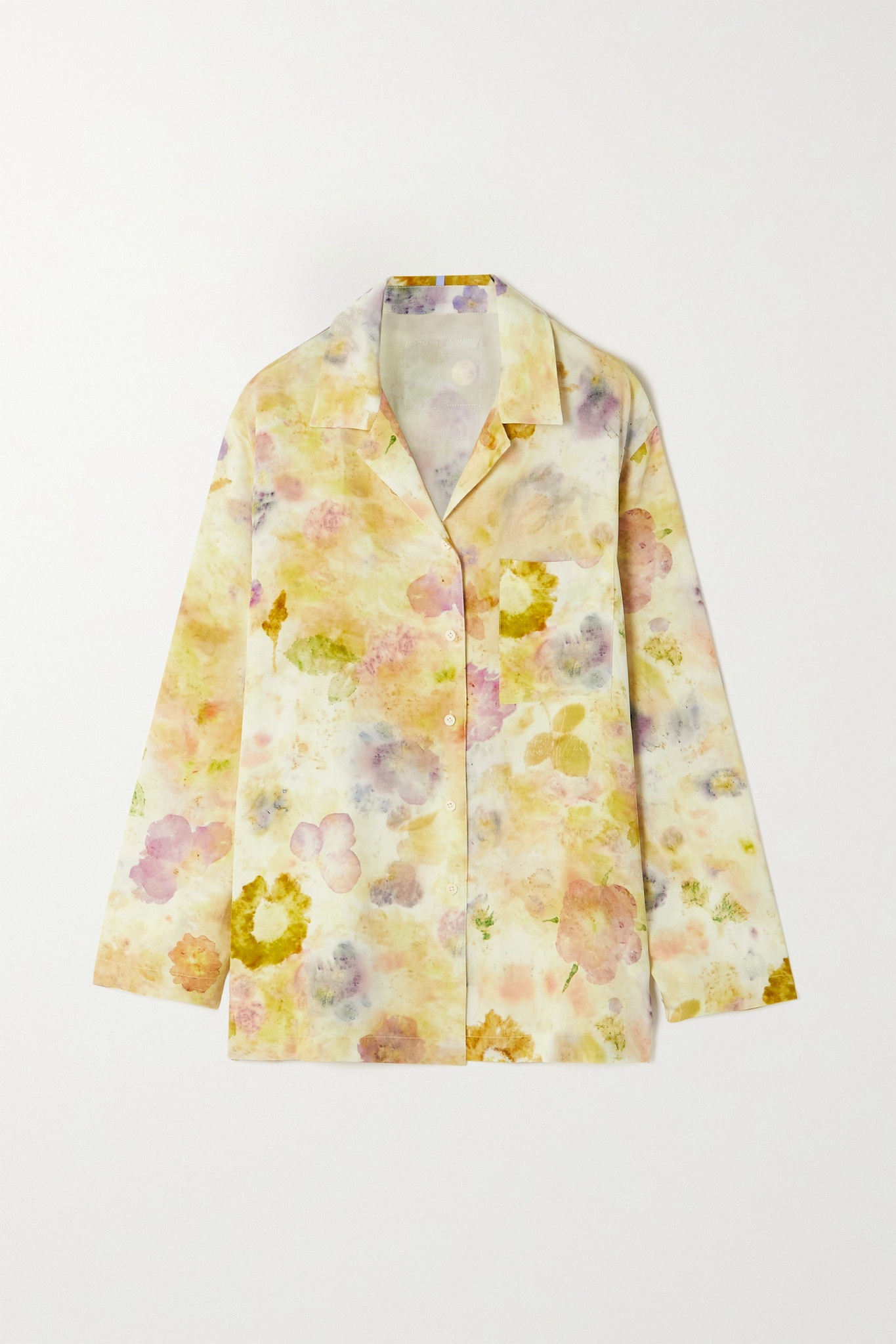 Grow Up floral-print silk crepe de chine shirt - 1