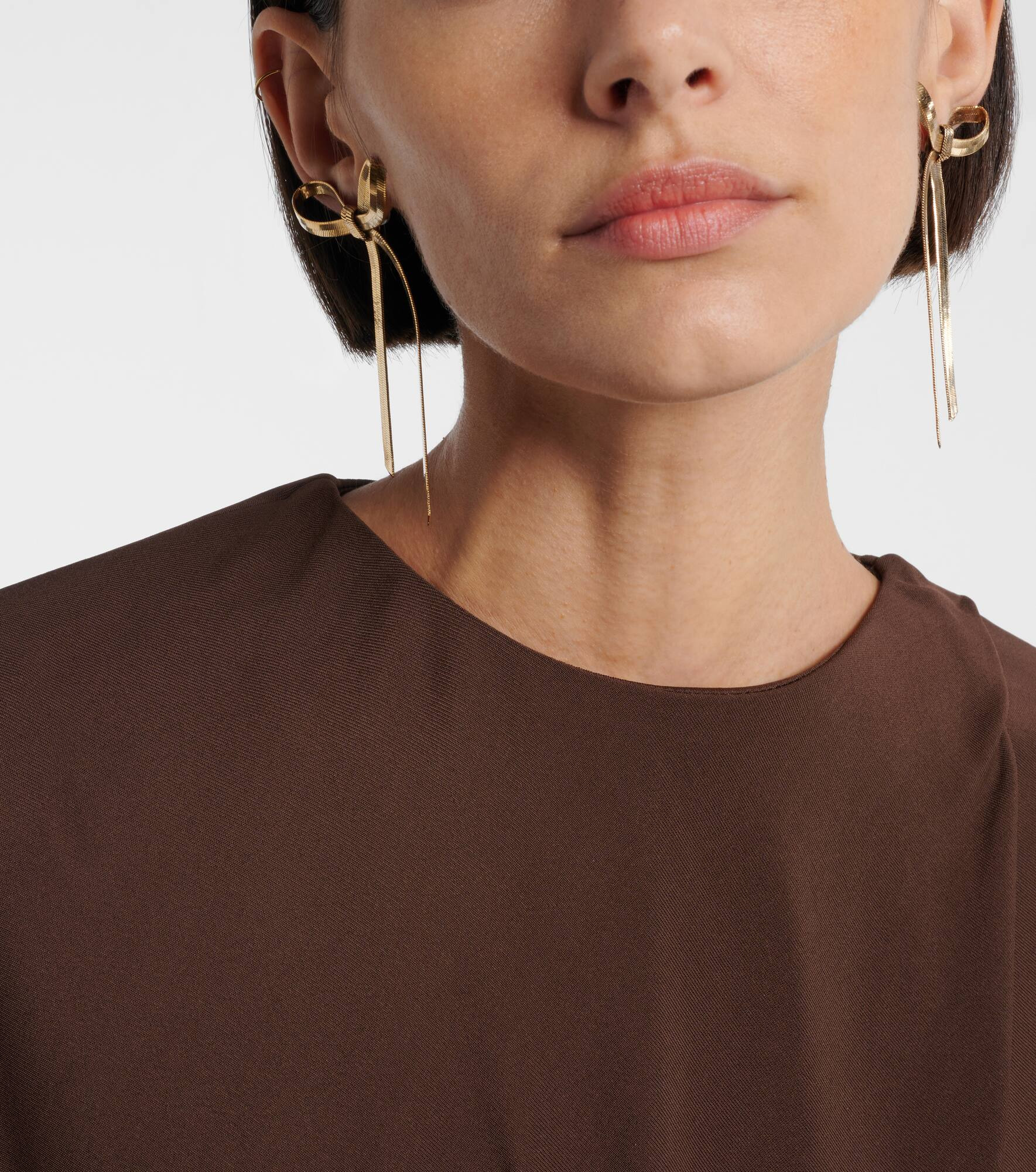 Gretta gold-plated drop earrings - 6