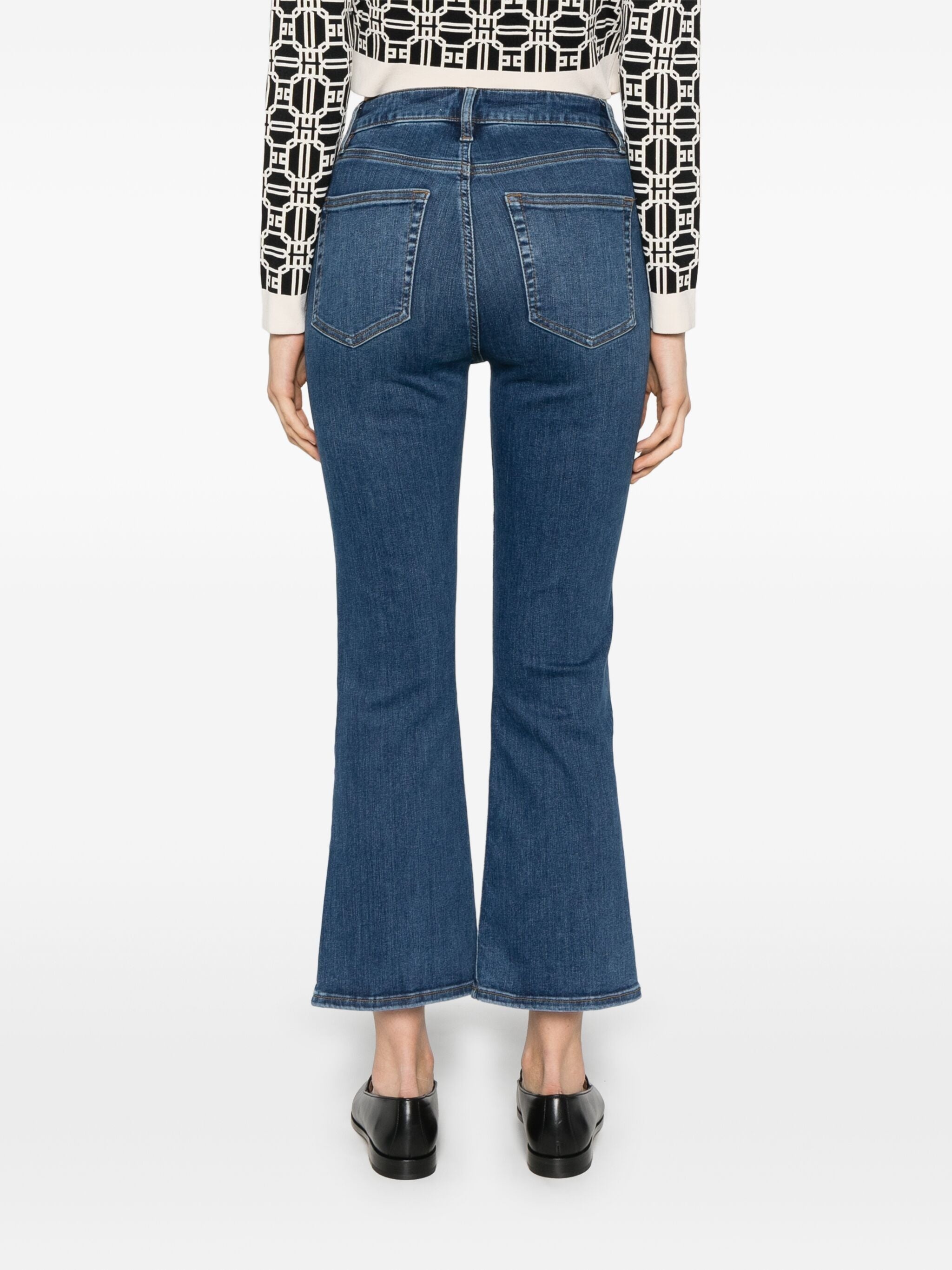 Cropped Bootcut Jeans - 2