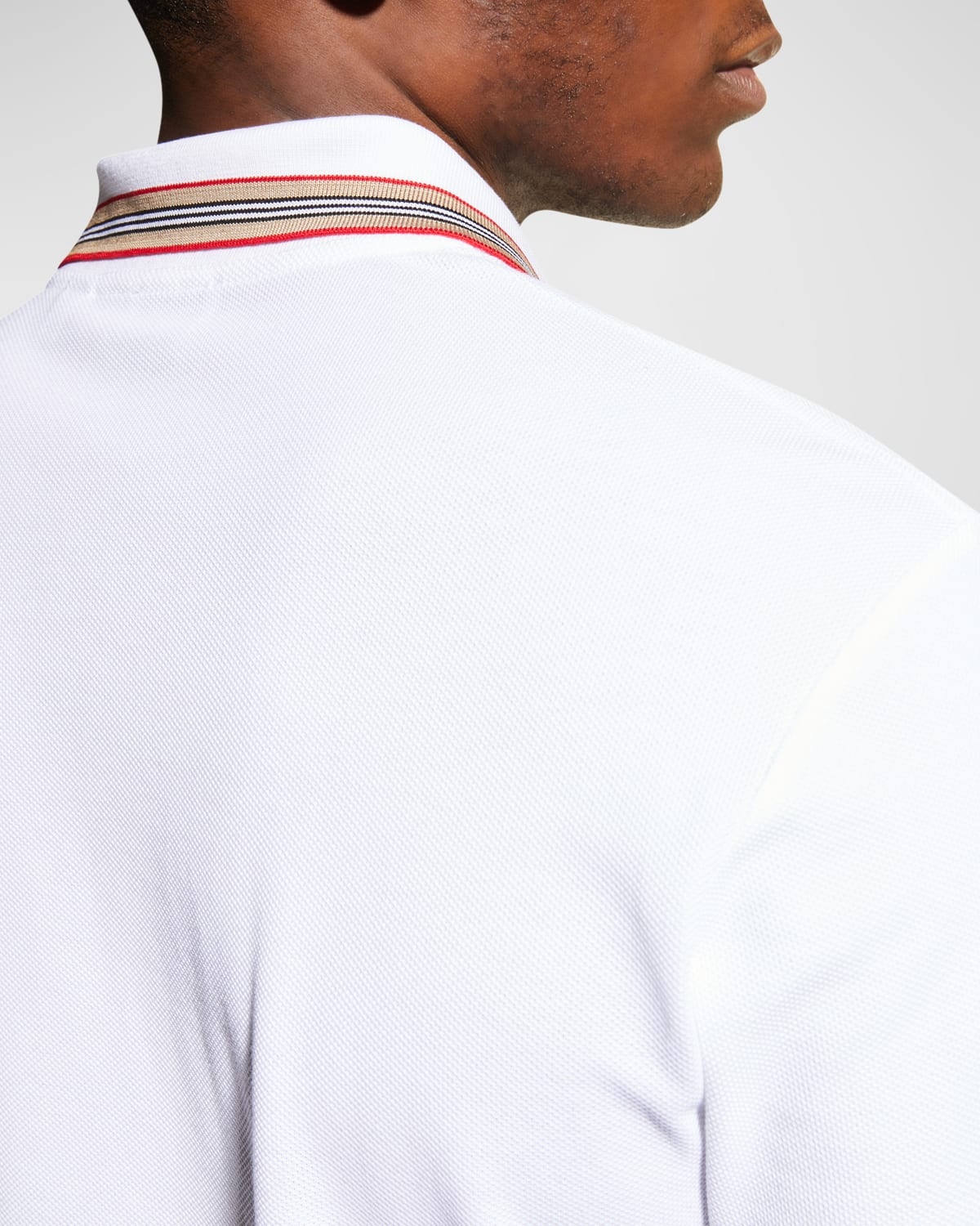Men's Pierson Check Trim Polo Shirt - 1