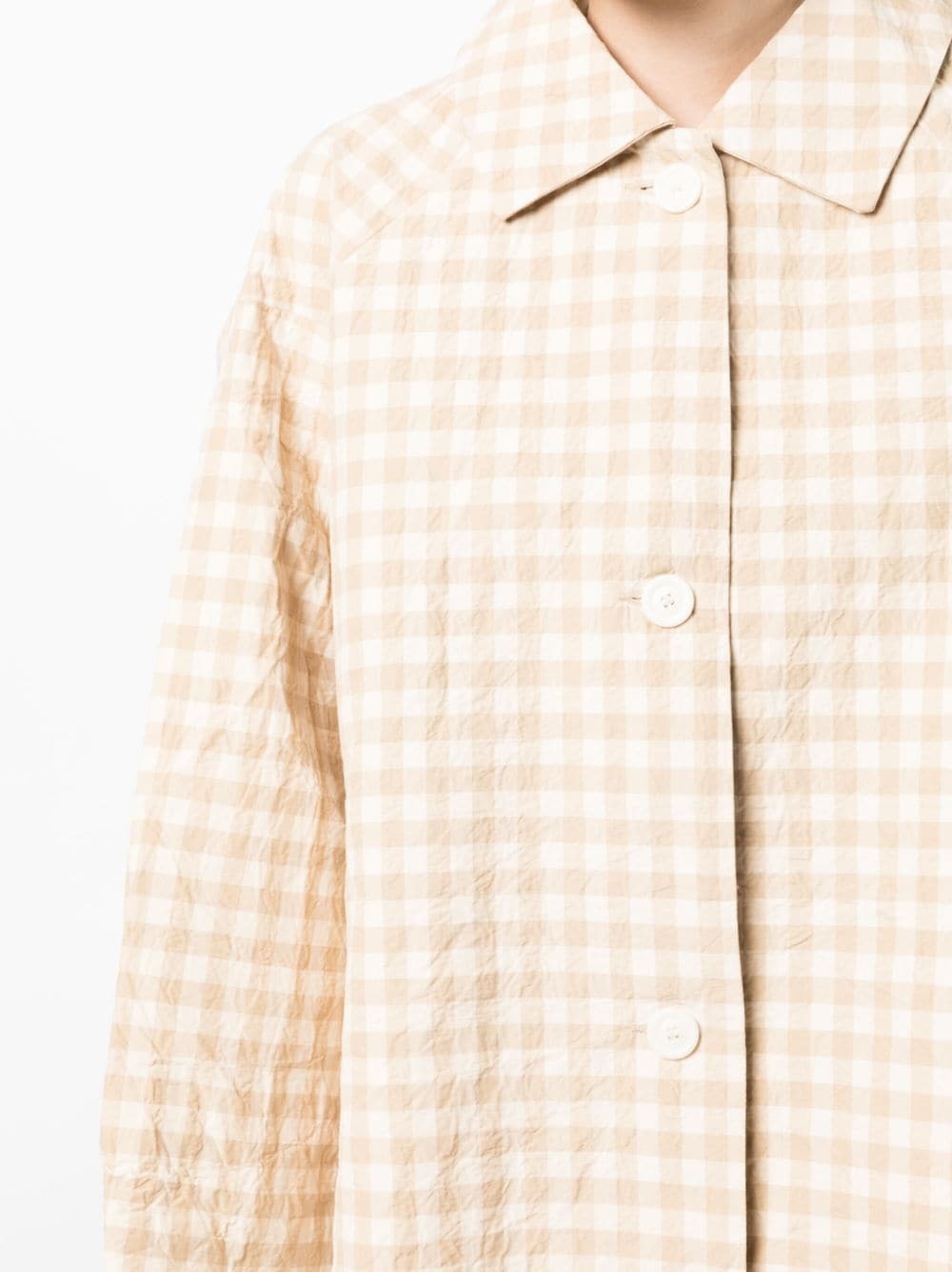 Dries gingham-check shirt jacket - 5