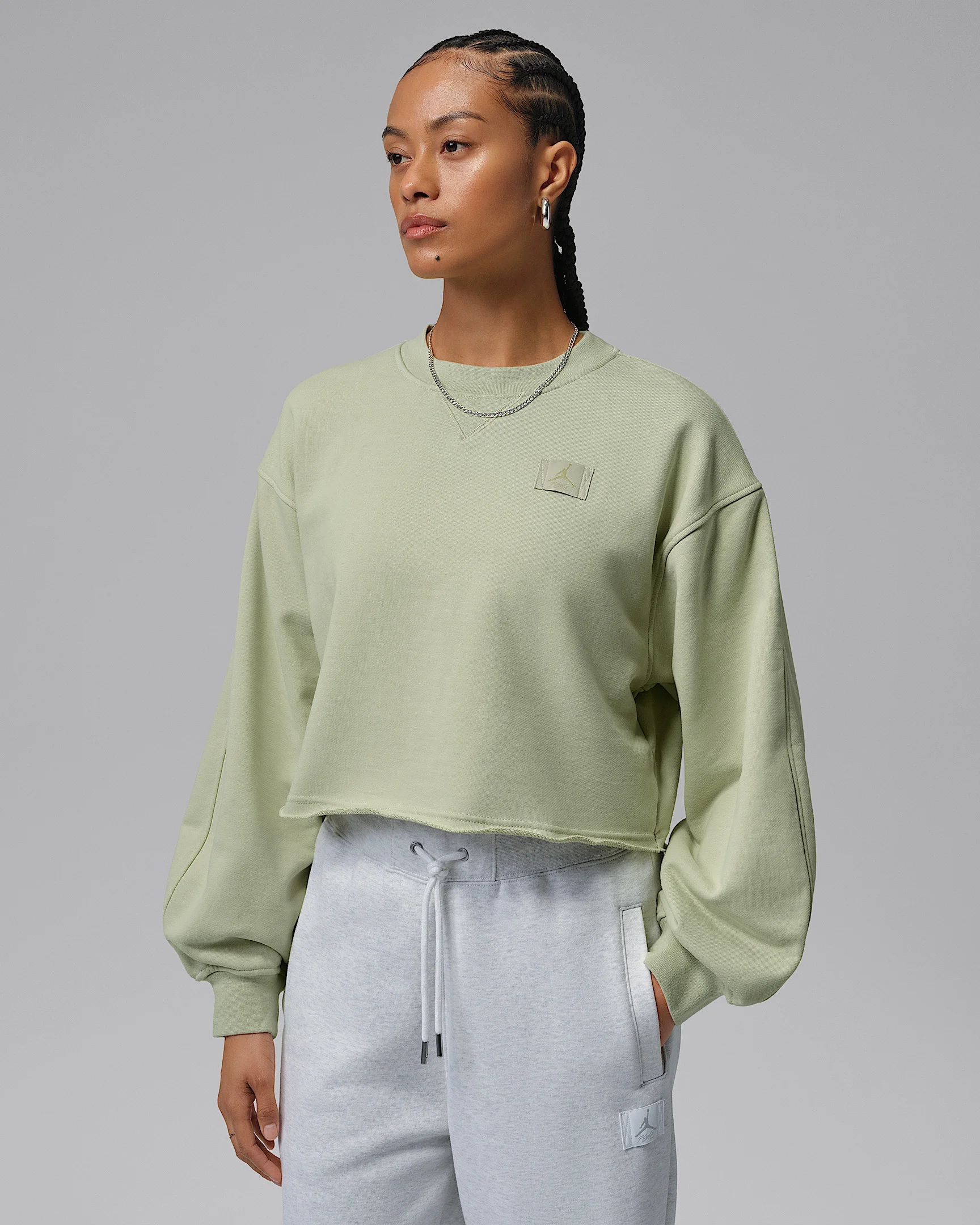 Jordan Flight Fleece Women's Mod-Crop Crew-Neck Sweatshirt - 1