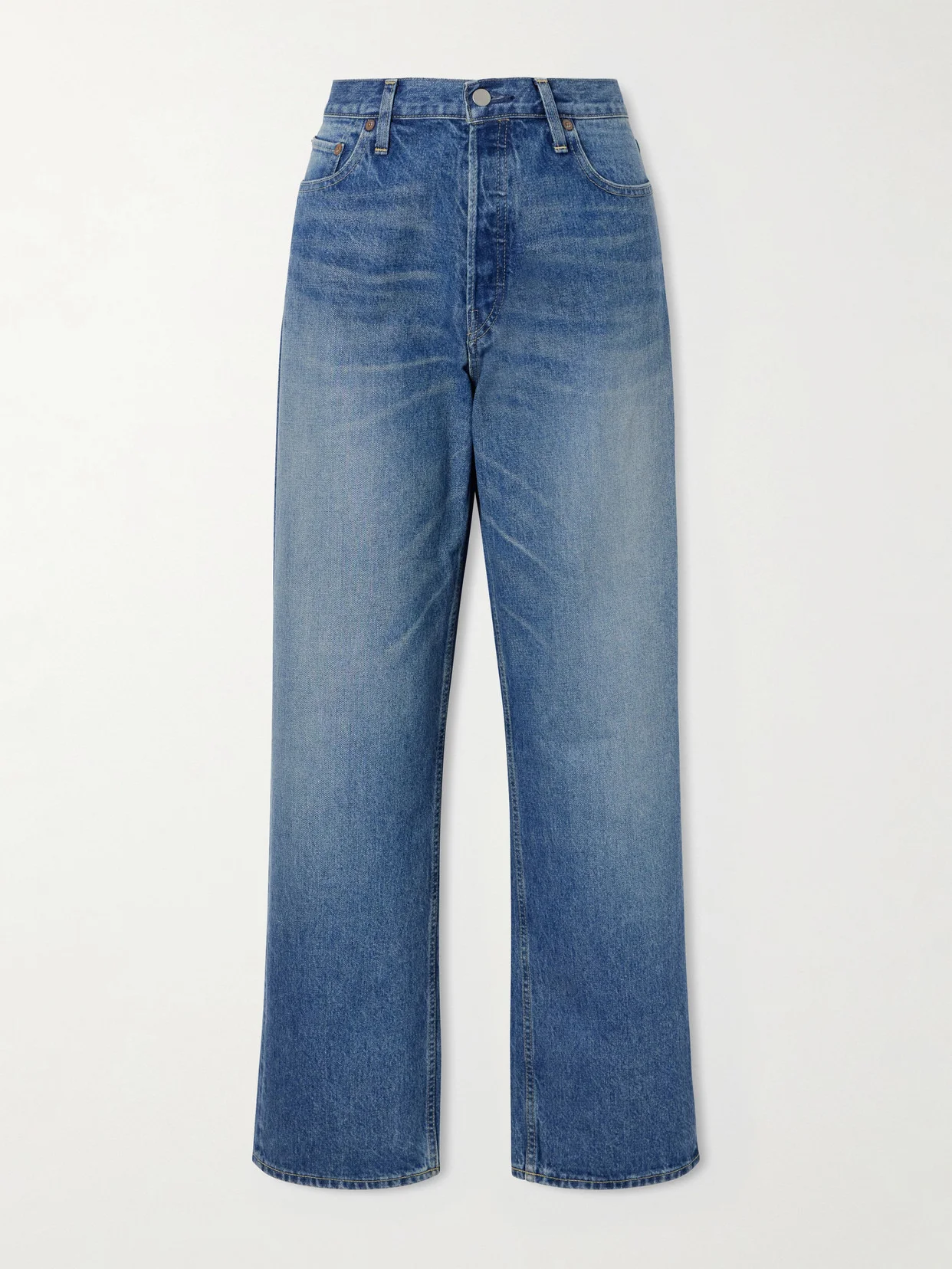 High-rise Wide-leg Jeans - 1