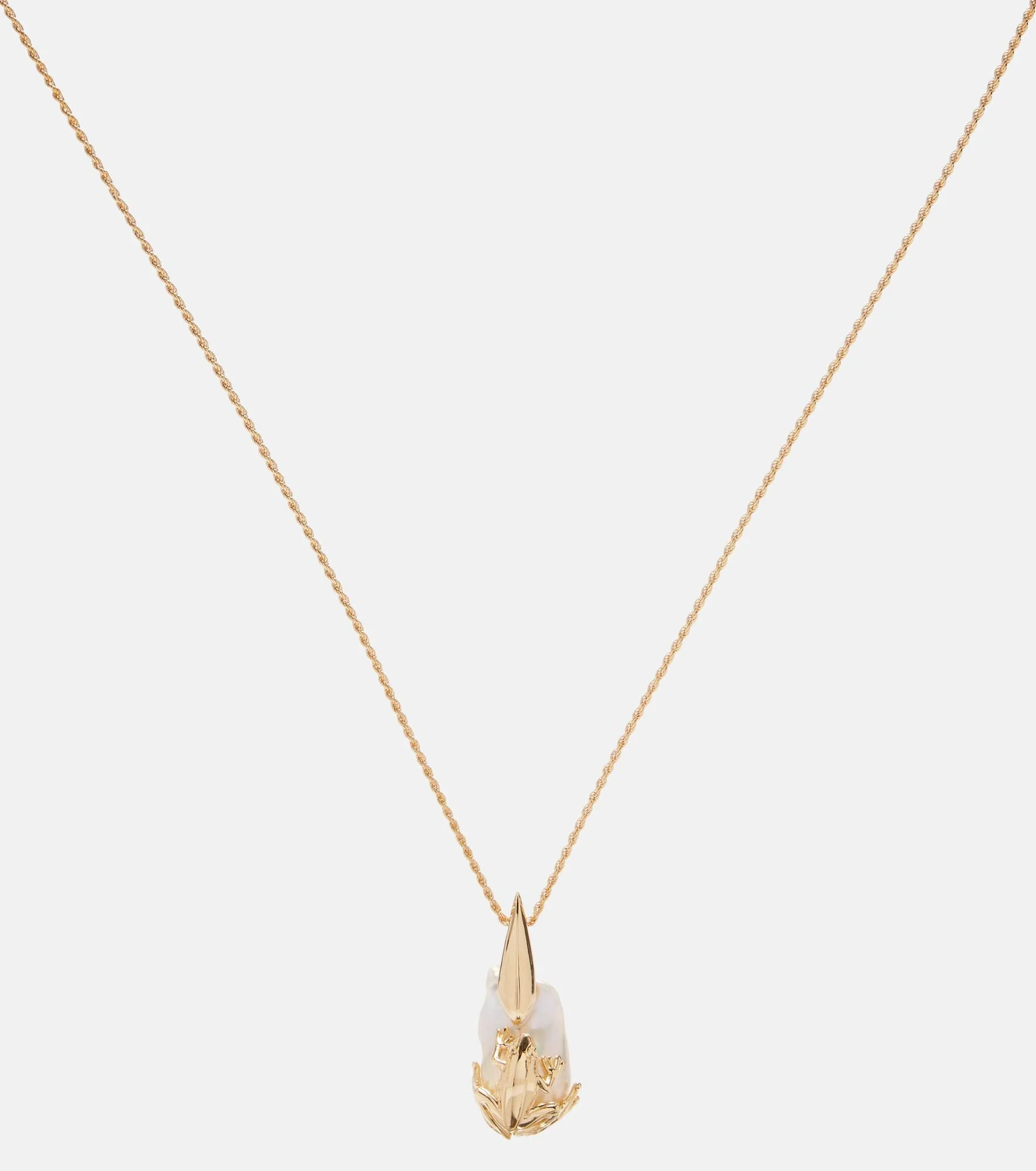 Rana embellished gold-plated necklace - 1
