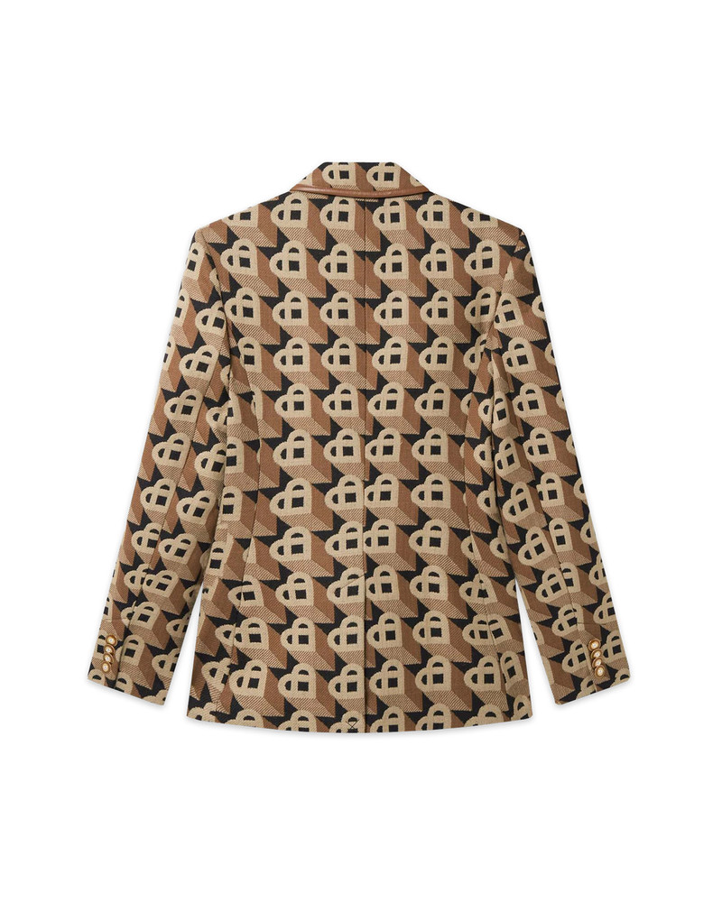 CASABLANCA Heart Jacquard Single Breasted Jacket outlook
