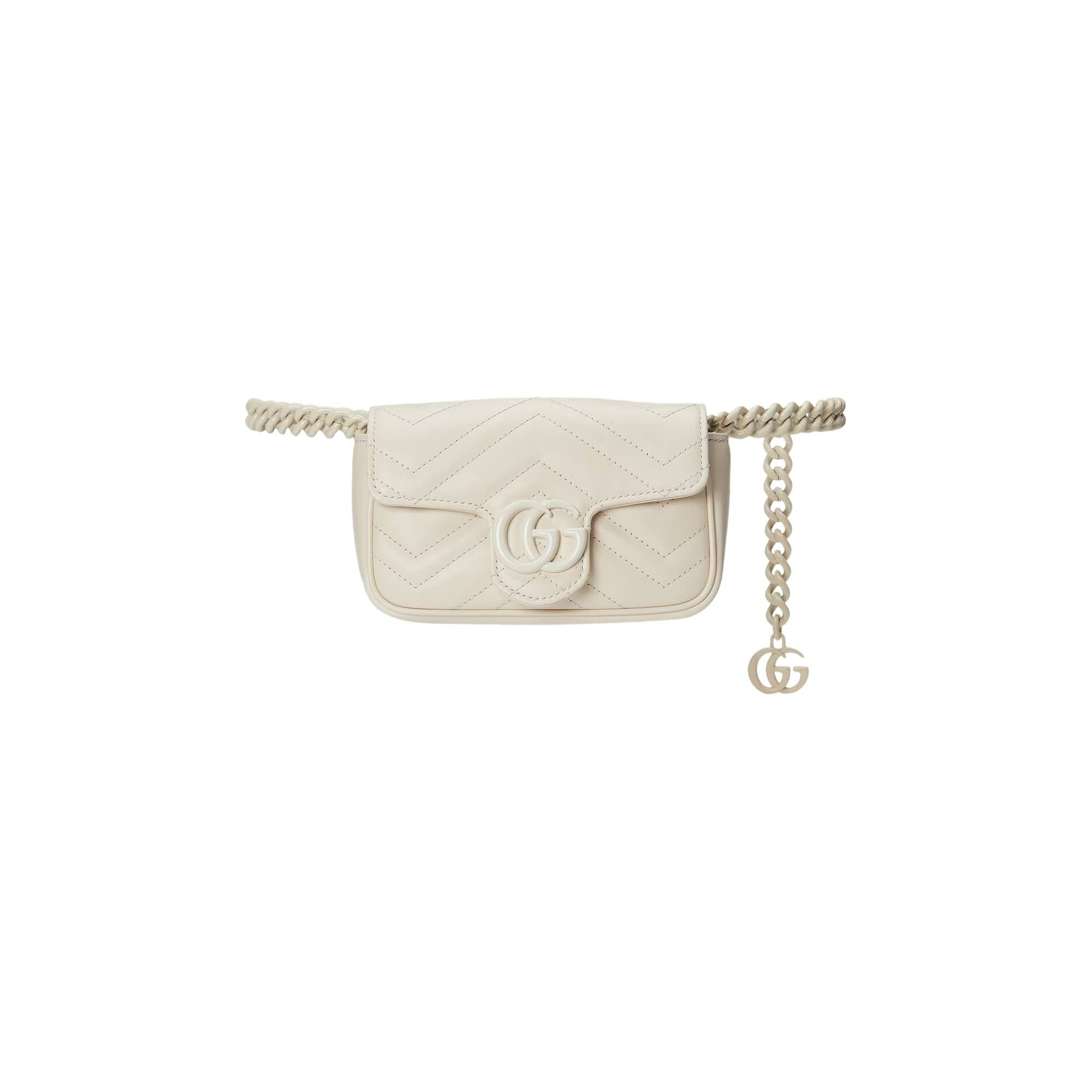 Gucci GG Marmont Belt Bag 'White' - 2