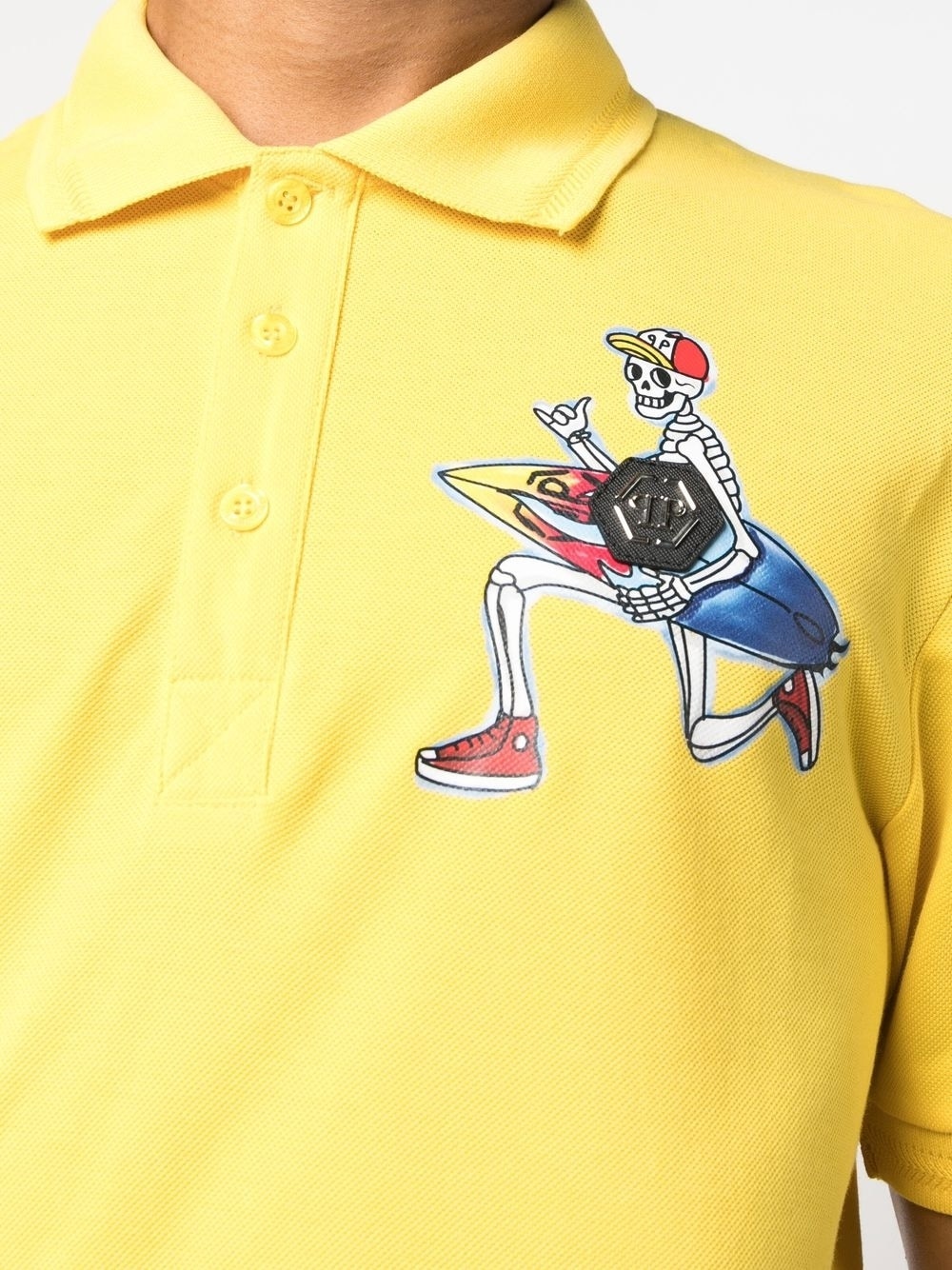 graphic-print polo shirt - 5