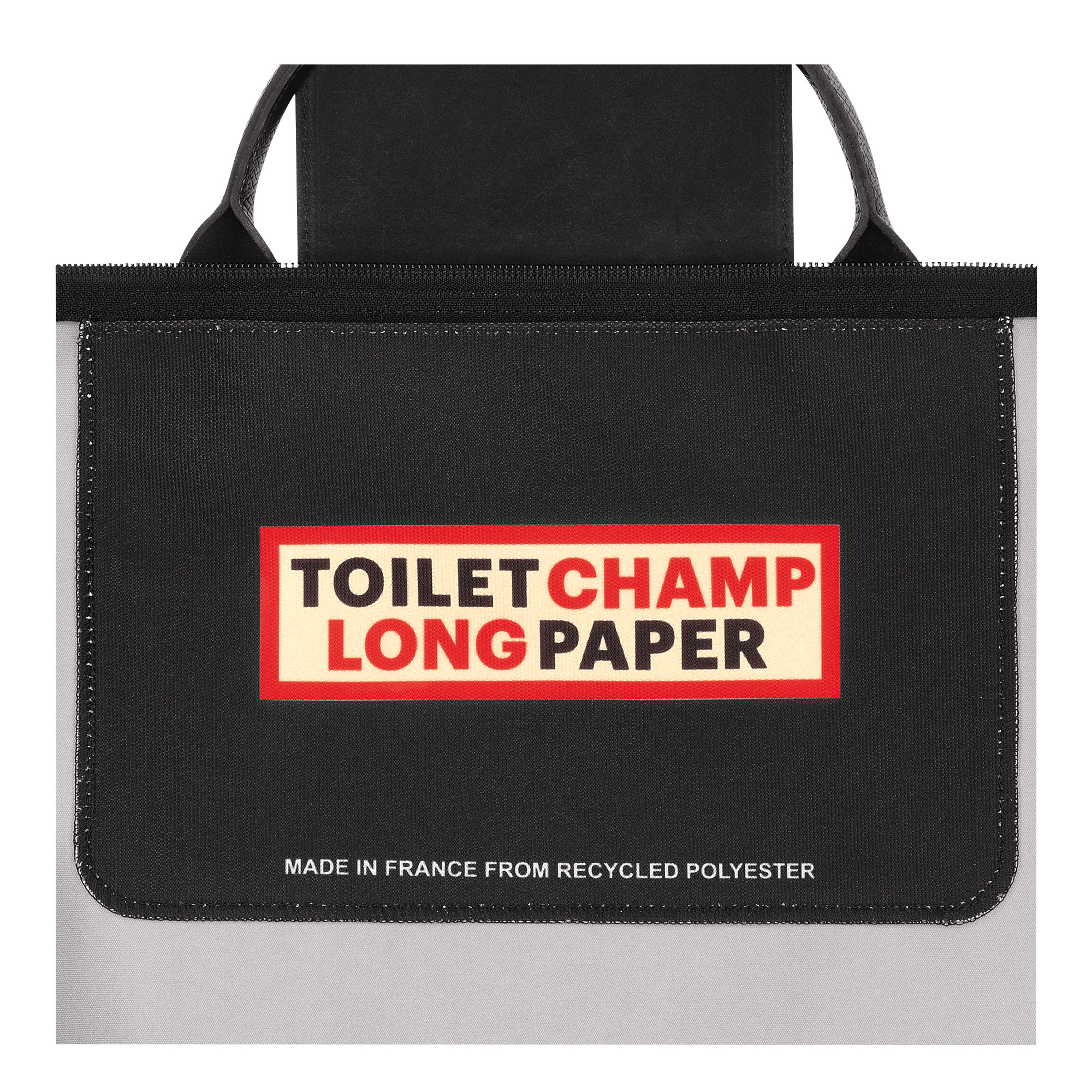 Longchamp x ToiletPaper S Travel bag Black - Canvas - 5