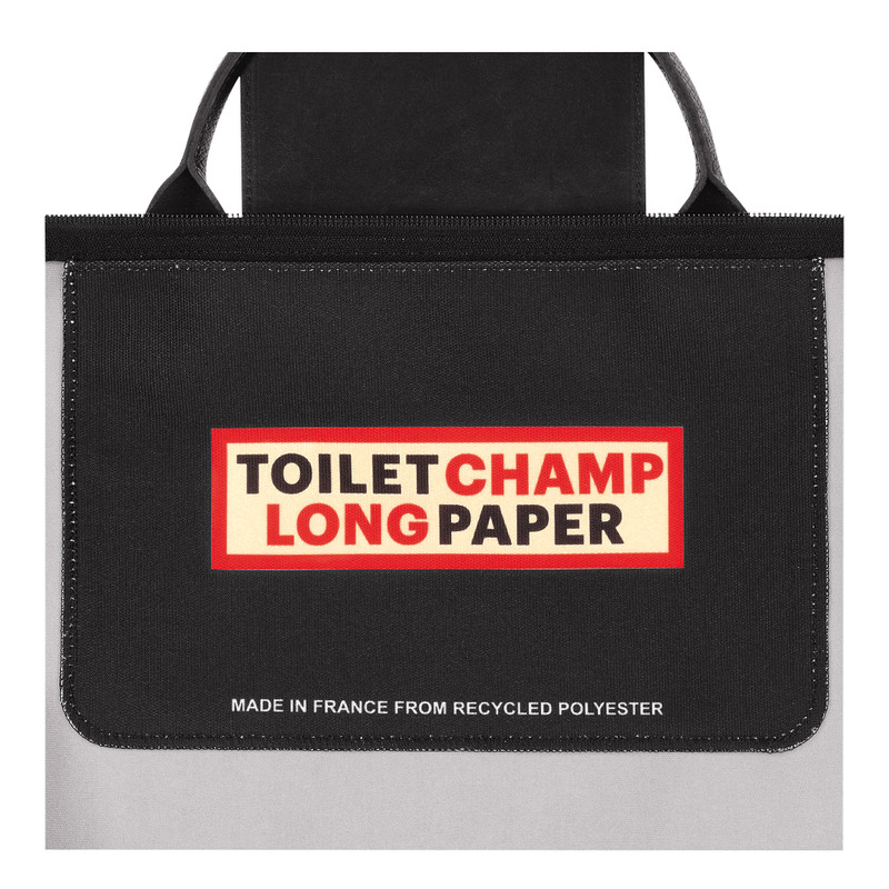 Longchamp x ToiletPaper S Travel bag Black - Canvas 5