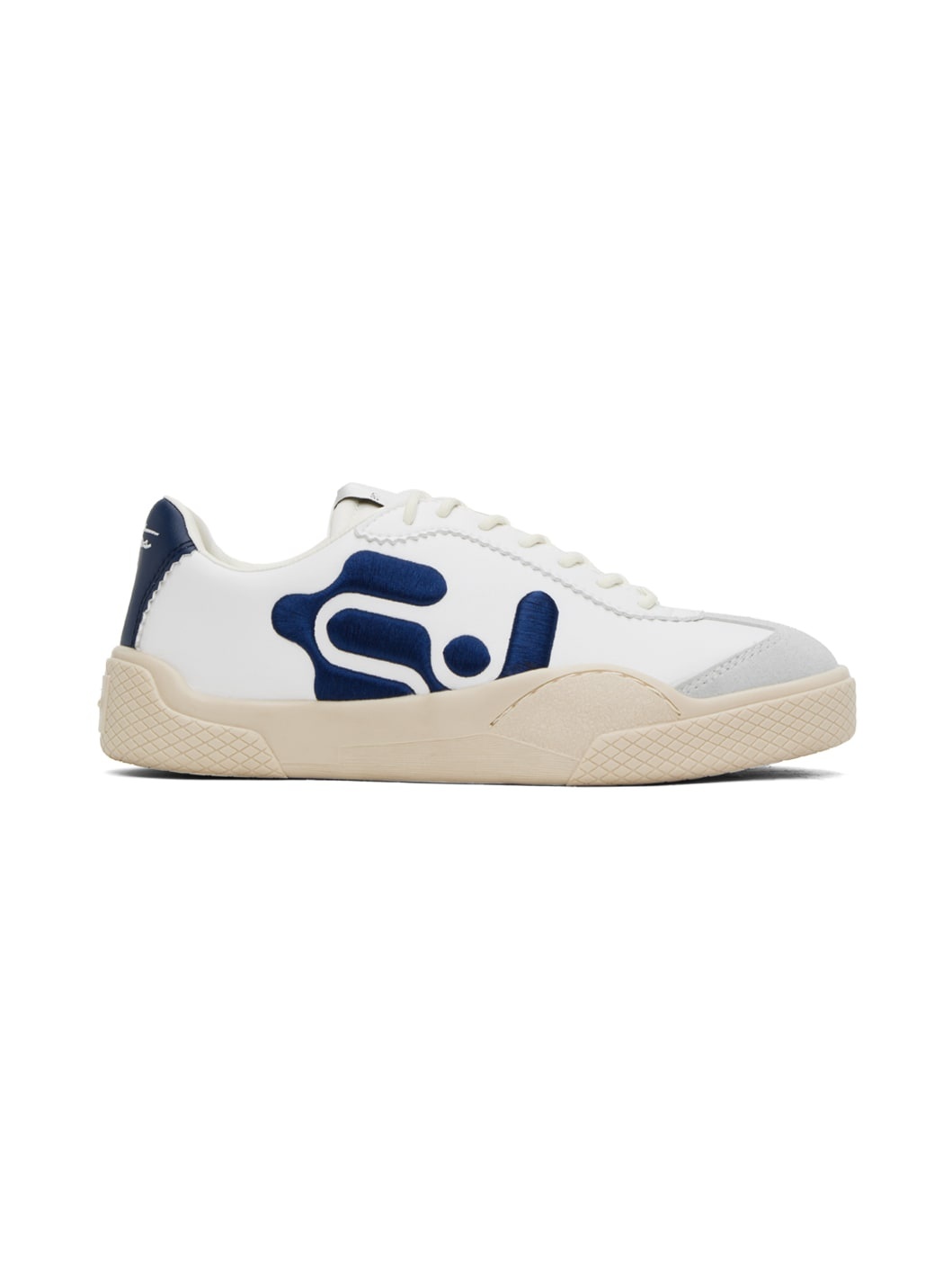 White Santos Sneakers - 1