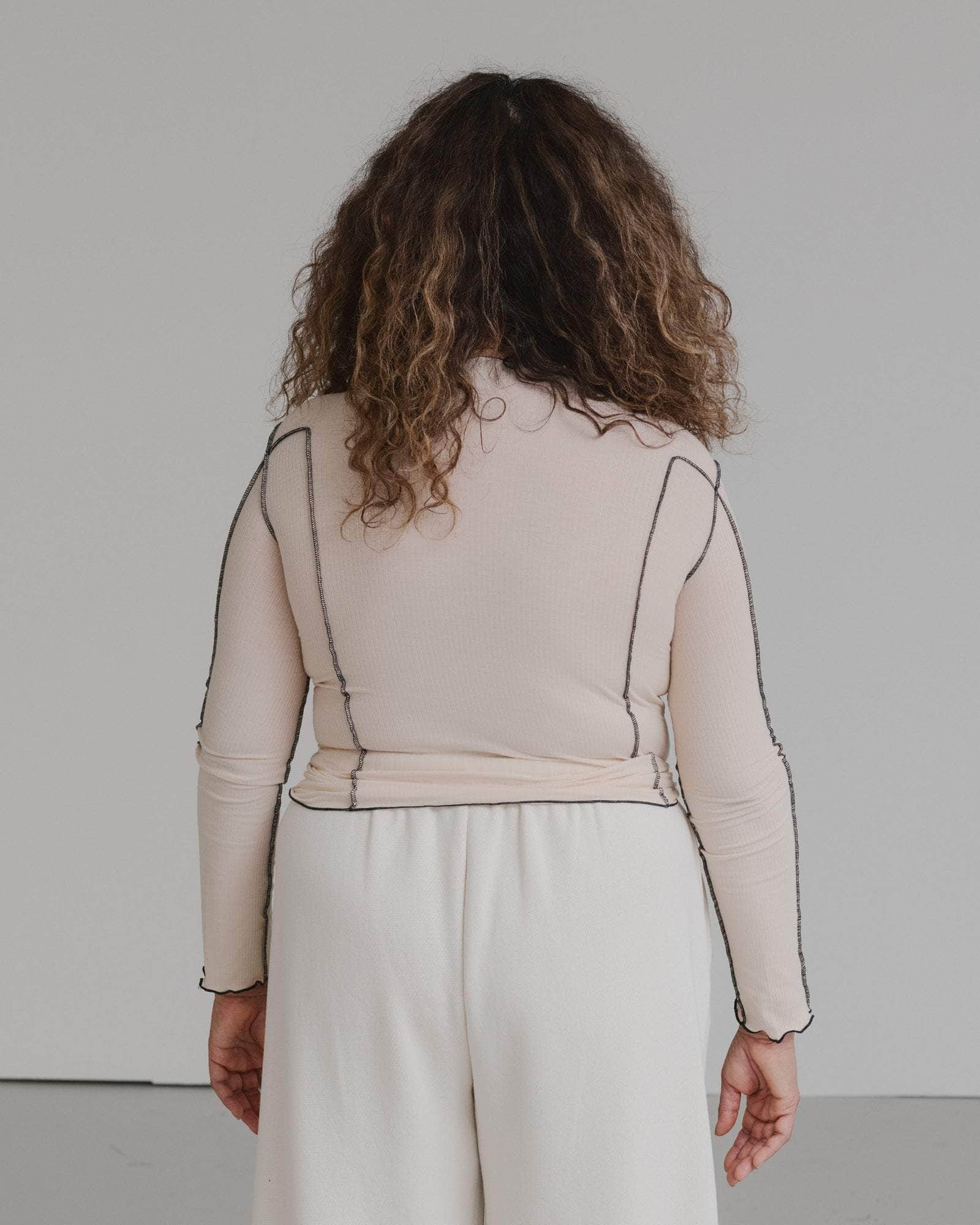 Omato Long Sleeve Tee - Fine Organic Cotton Rib - 3