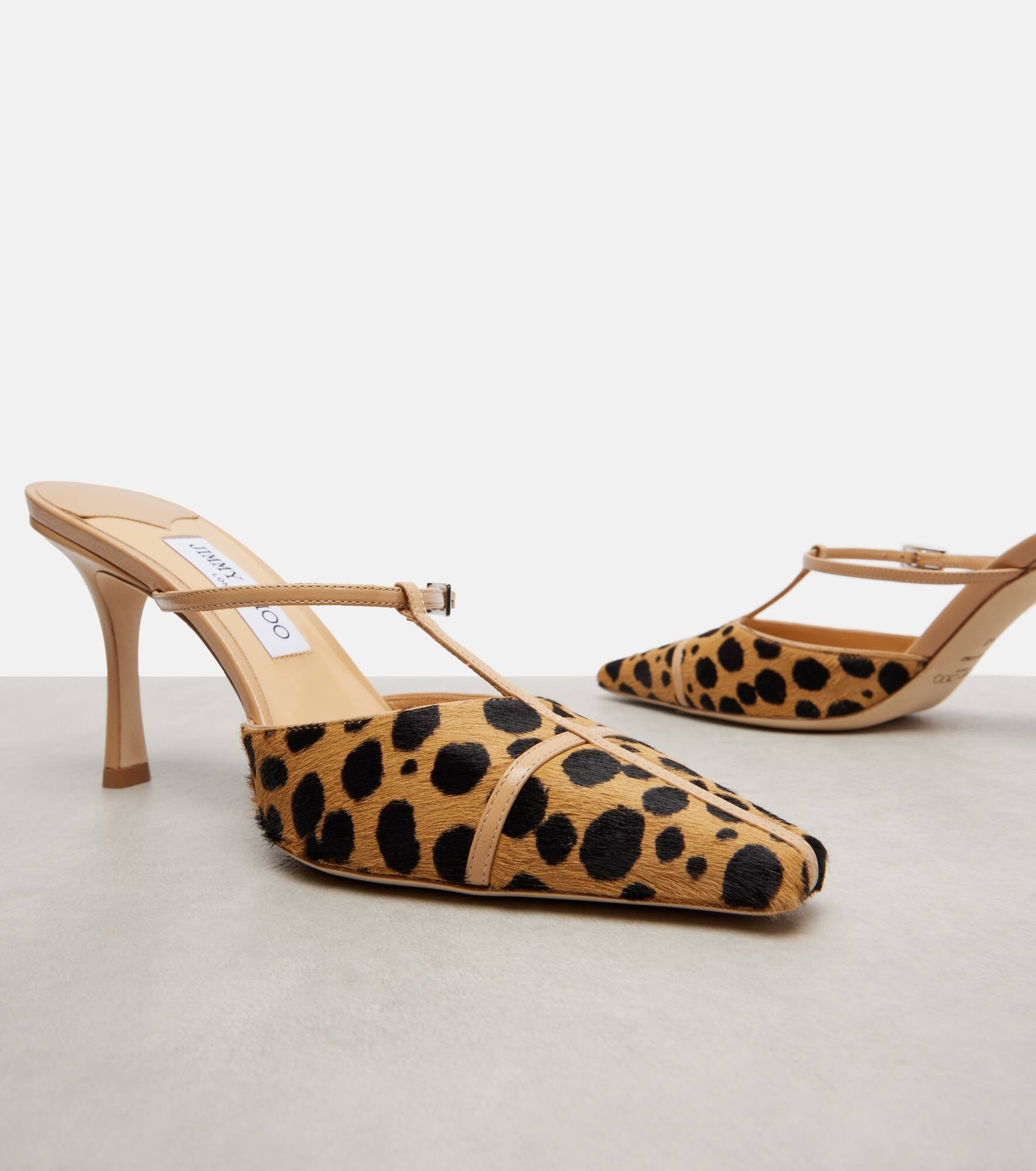 x Conner Ives Gloria 85 calf hair mules - 5