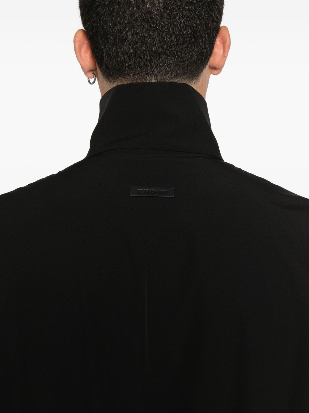 zip-up elastic-cuff jacket - 5