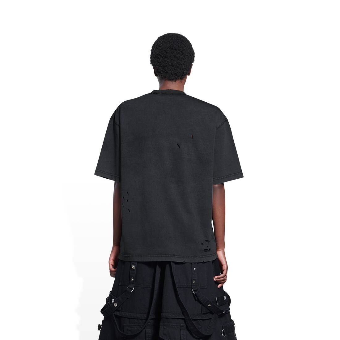 Women's Maison Balenciaga T-shirt Medium Fit in Black - 4