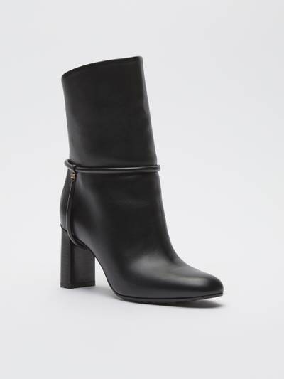 Max Mara Leather ankle boots outlook