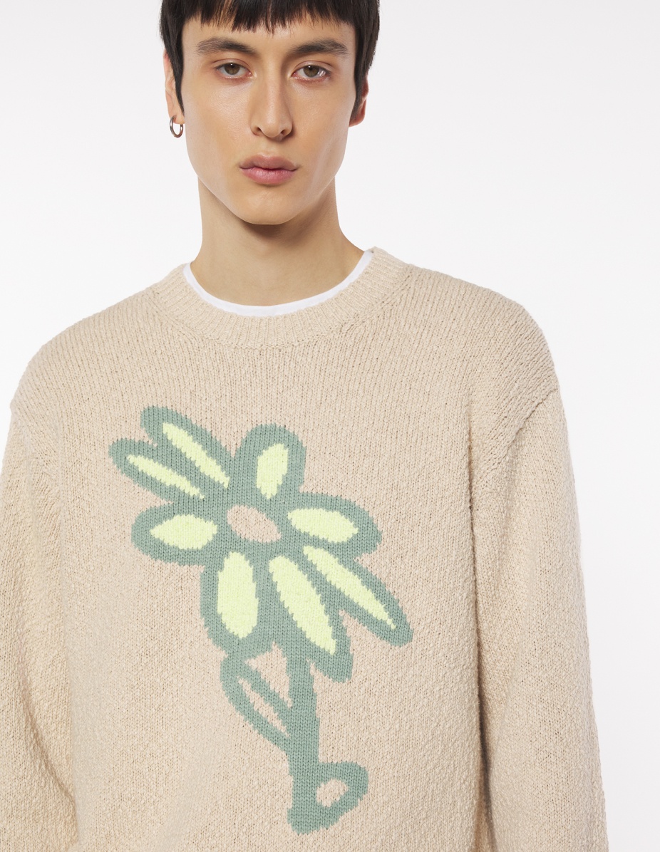 ABSTRACT DAISY INTARSIA JUMPER - 4
