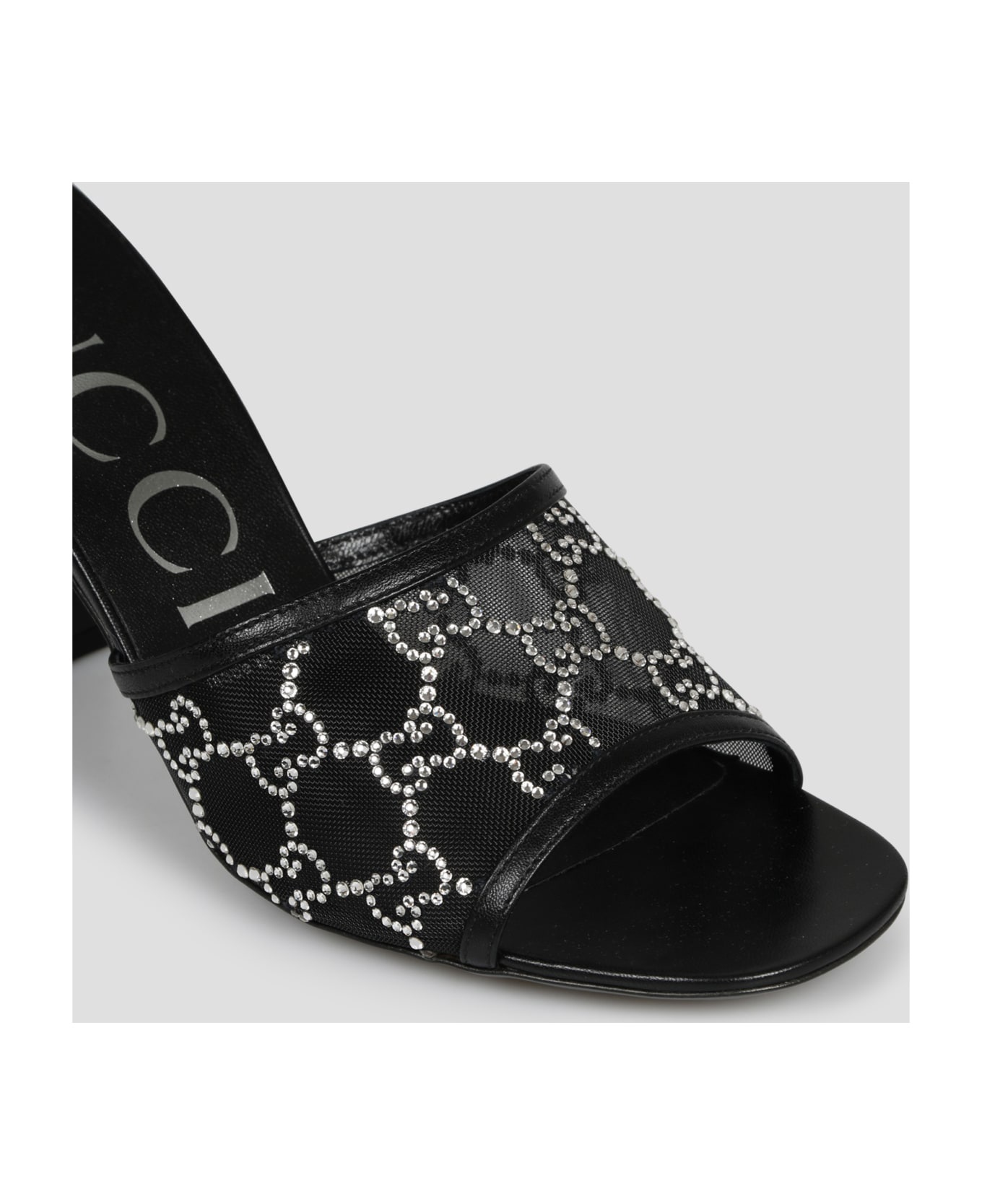 【GUCCI】SANDAL◆747245F13B0 WMNS) Gucci GG Mid-Heel Slide Sandal 'Black' 747245-F13B0-1000