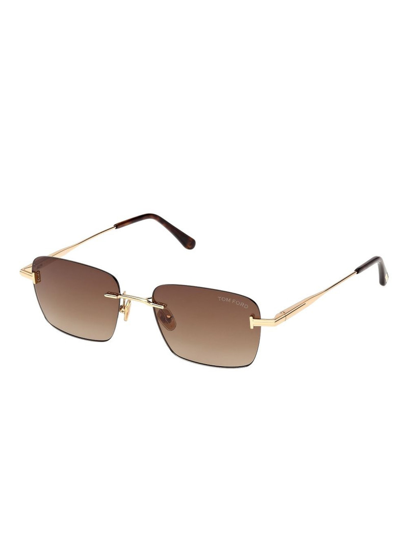 TOM FORD square-frame rimless sunglasses outlook