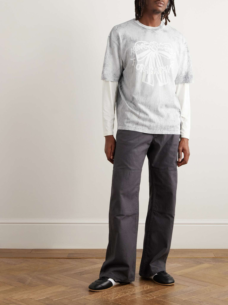 Acne Studios Printed Cotton-Jersey T-Shirt outlook