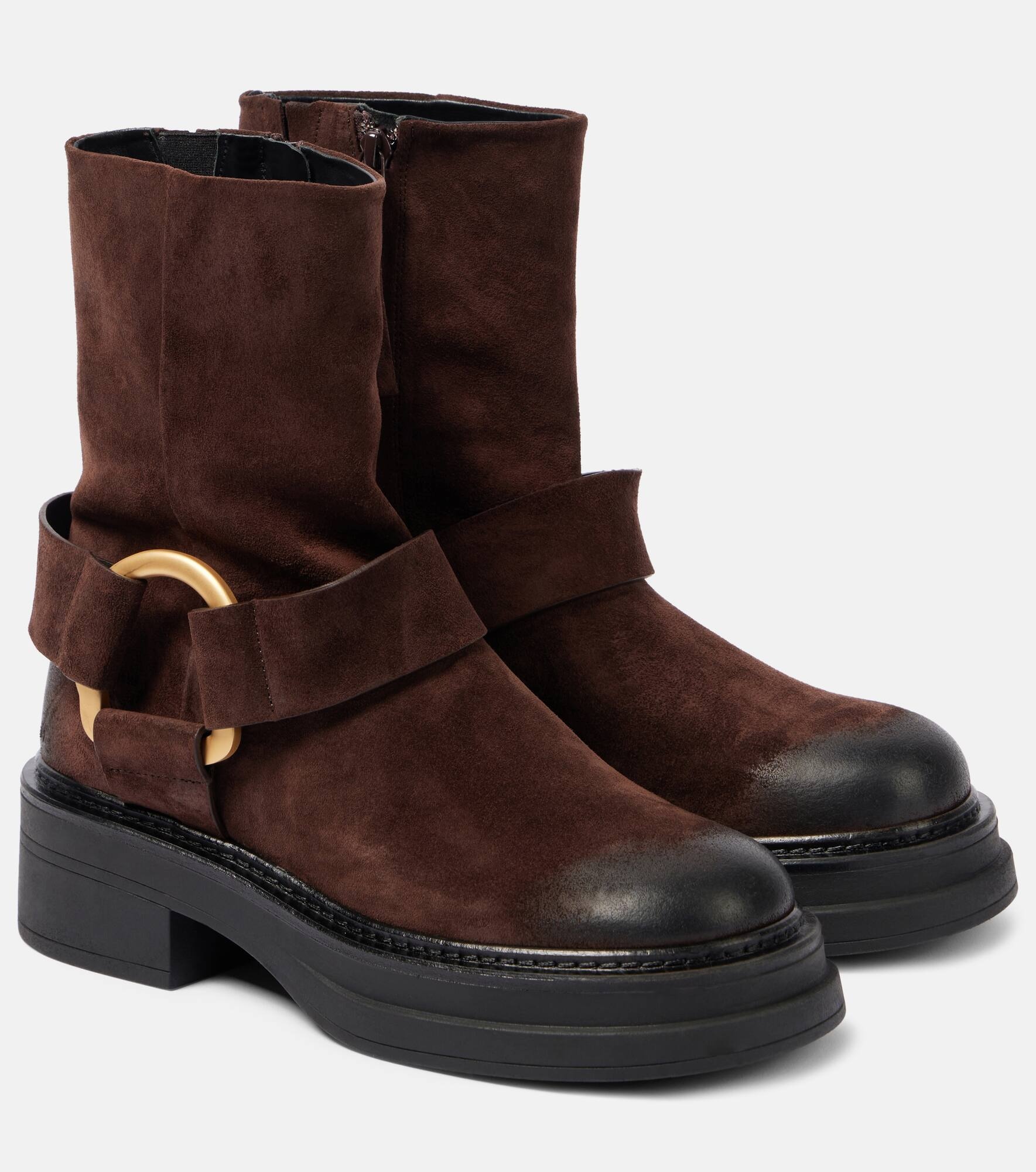 Suede Softness biker boots - 1