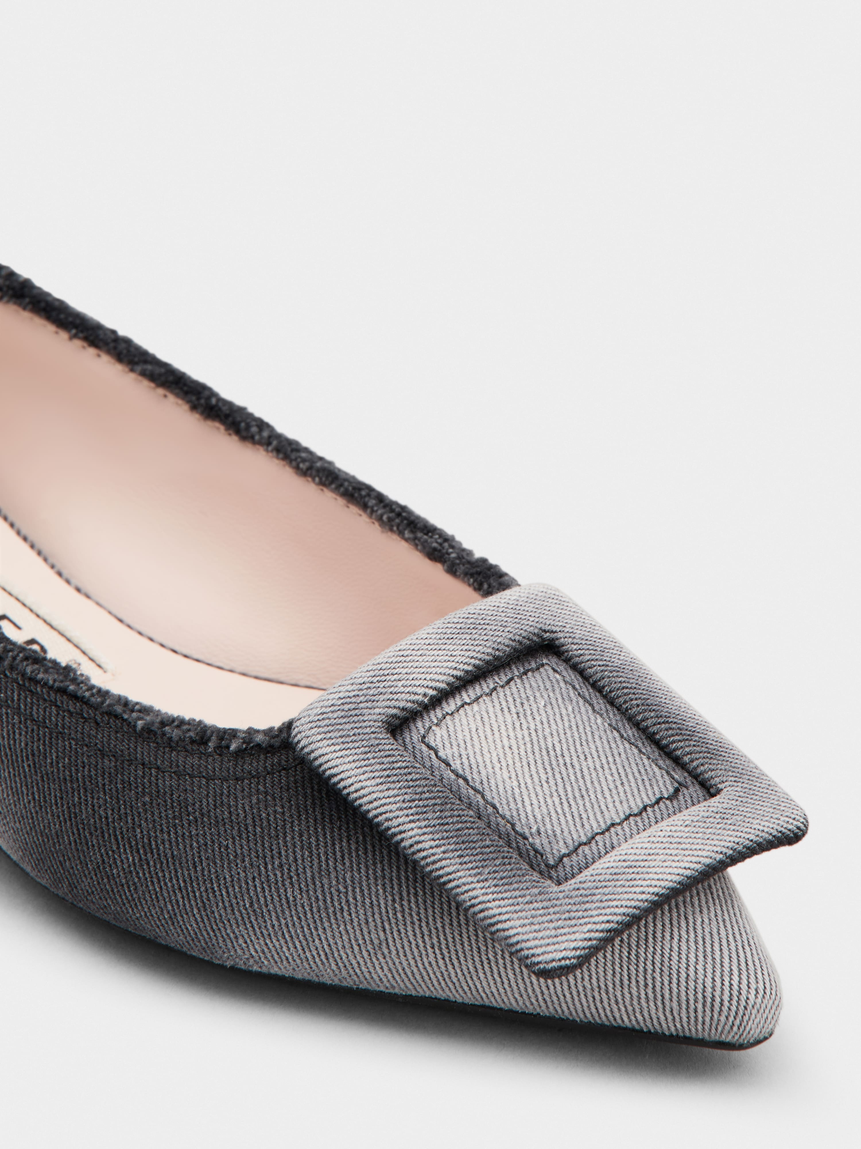 Gommettine Ballerinas in denim - 3