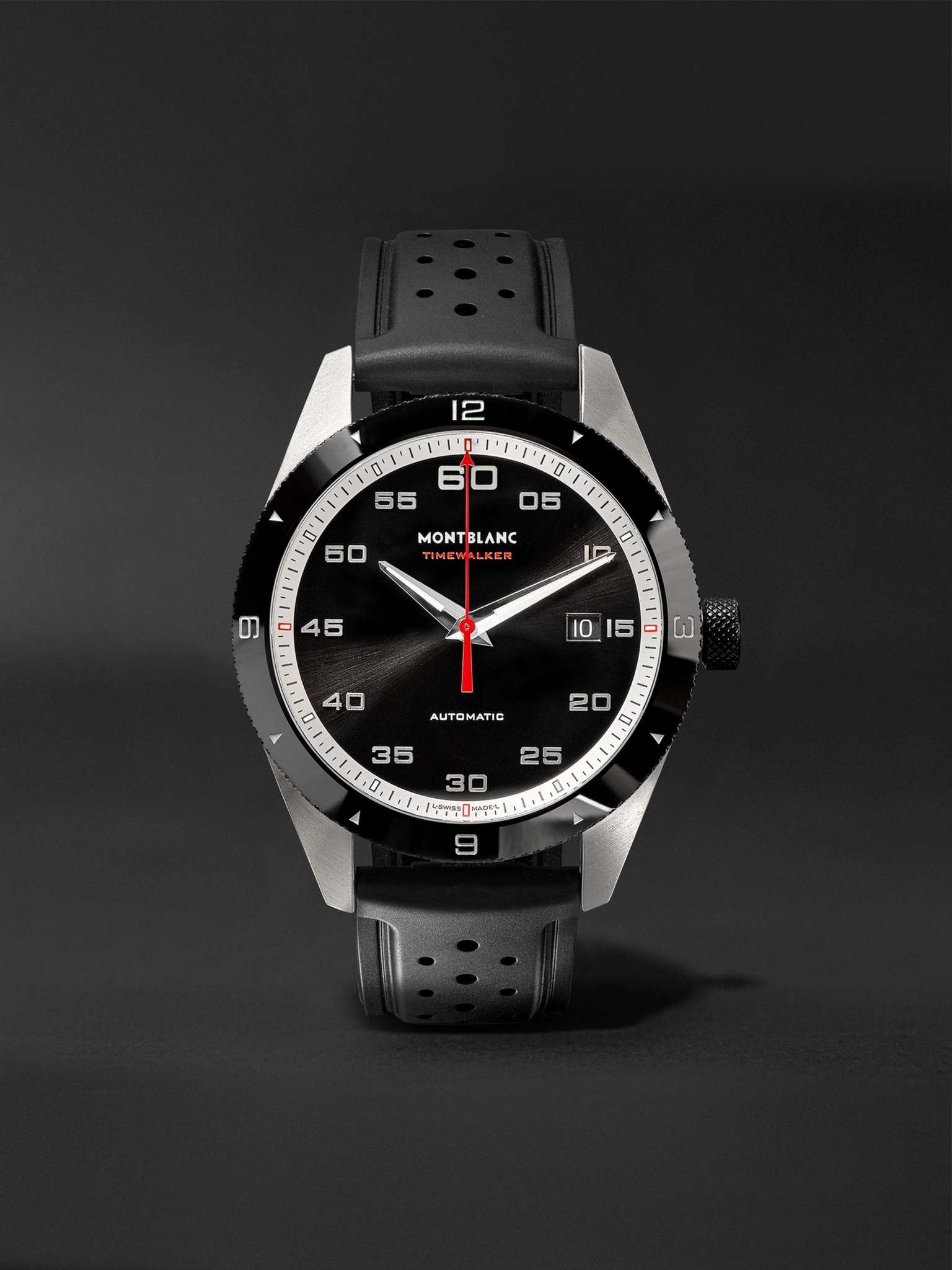 TimeWalker Date Automatic 41mm Stainless Steel, Ceramic and Rubber Watch, Ref. No. 116059 - 1