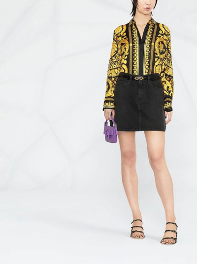 VERSACE Barocco-print long-sleeve shirt outlook