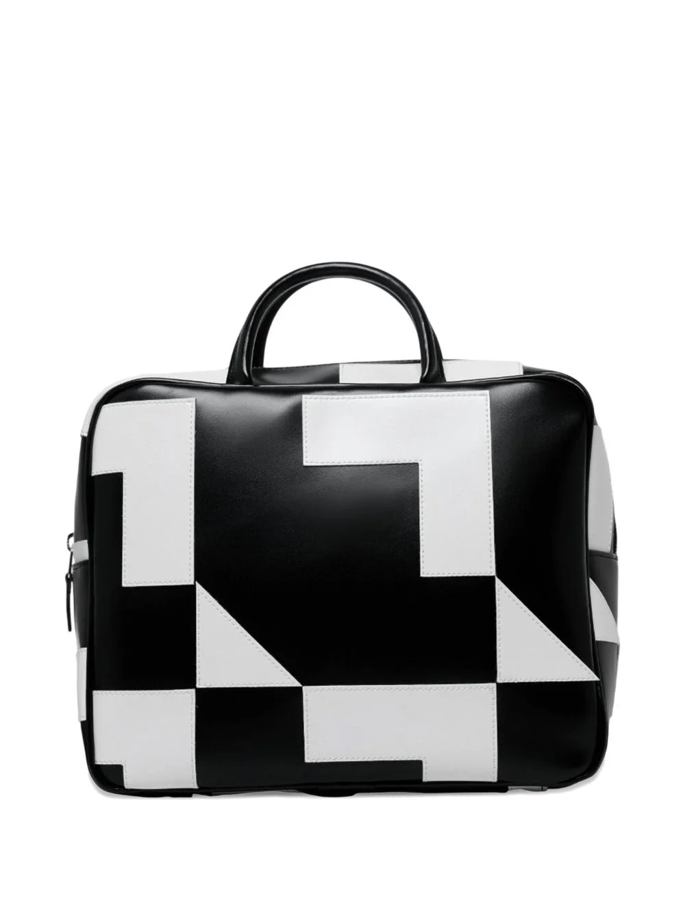 geometric-pattern tote bag - 1