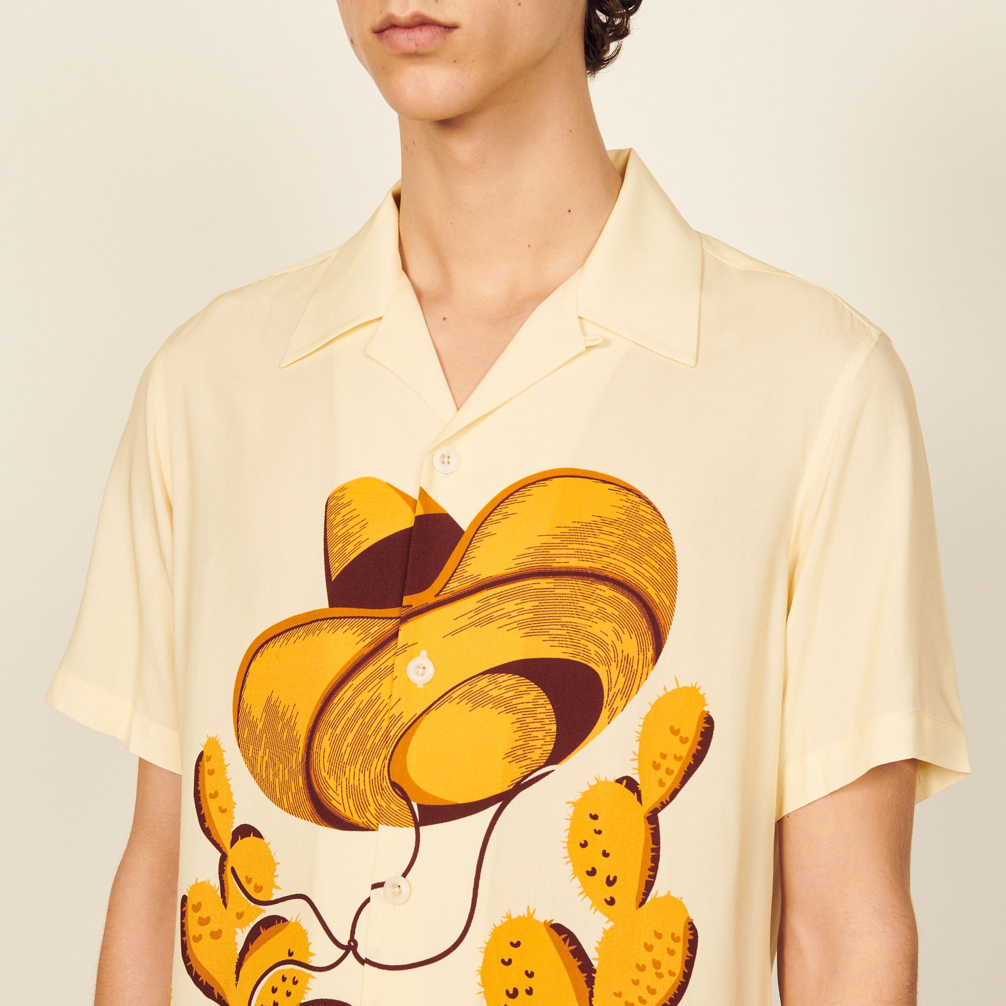 Flowing shirt with sombrero print - 5