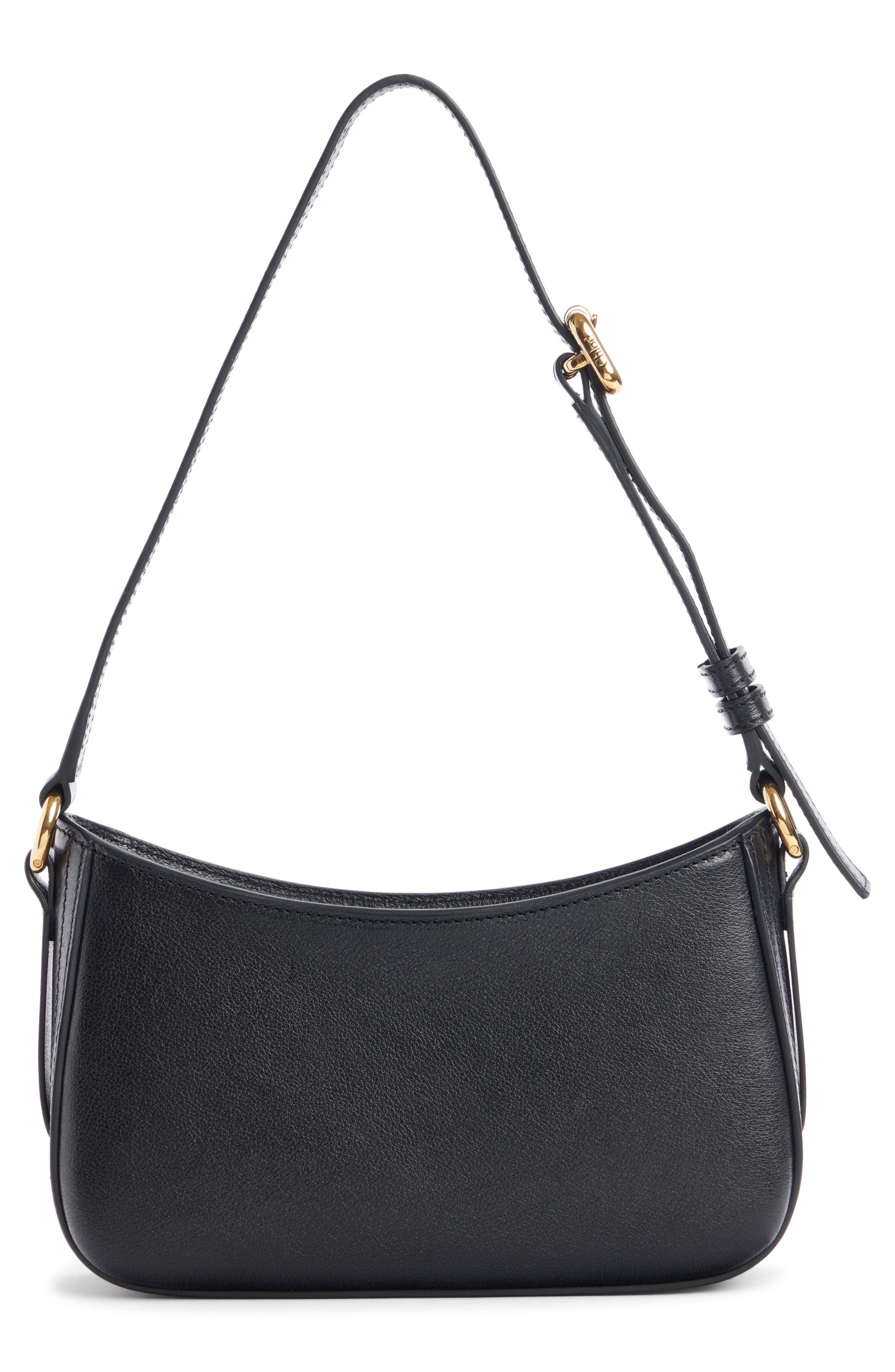 Chloé Mini Horse Medal Leather Shoulder Bag in Black at Nordstrom - 3