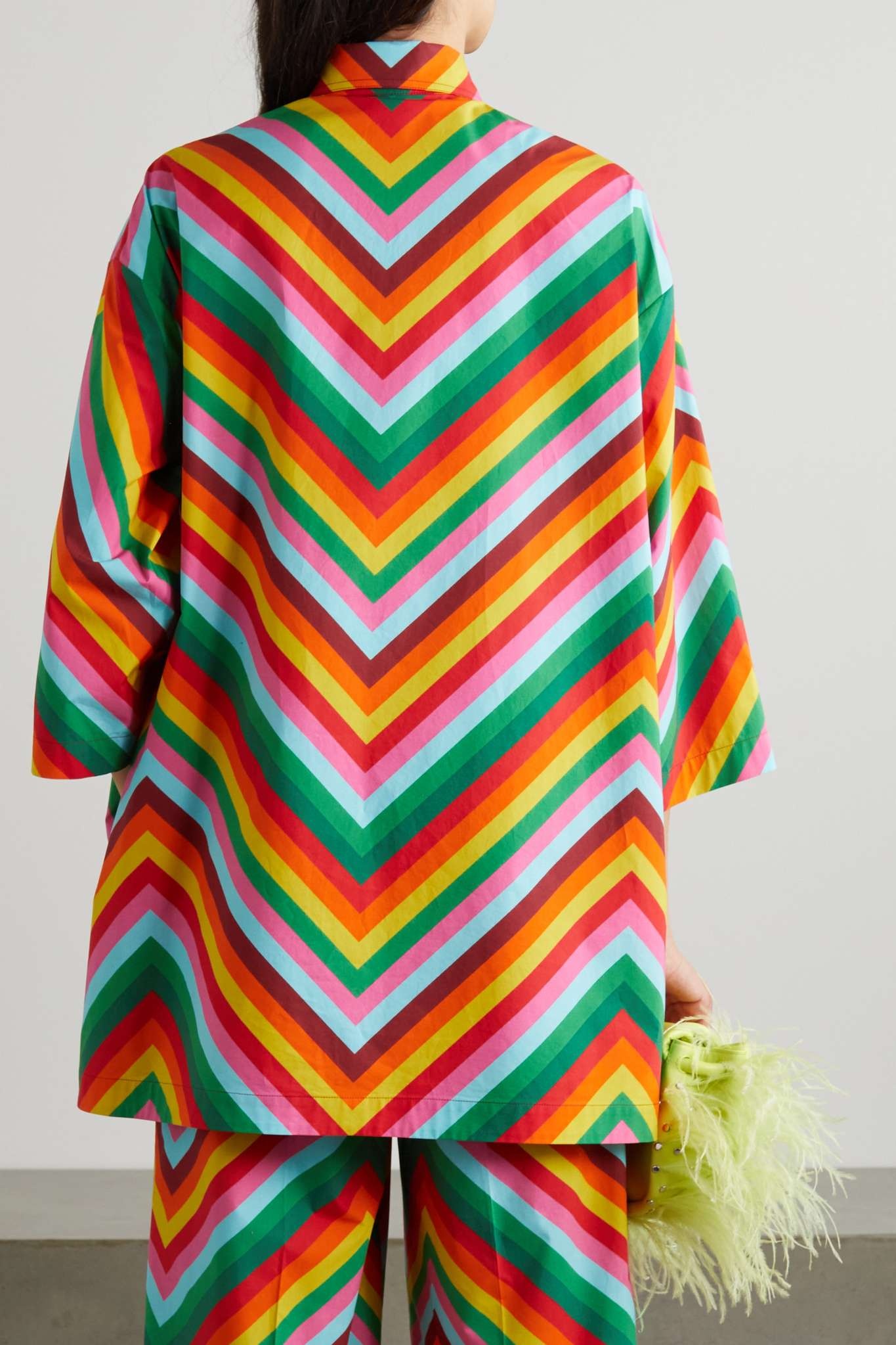 Striped cotton-poplin tunic - 4